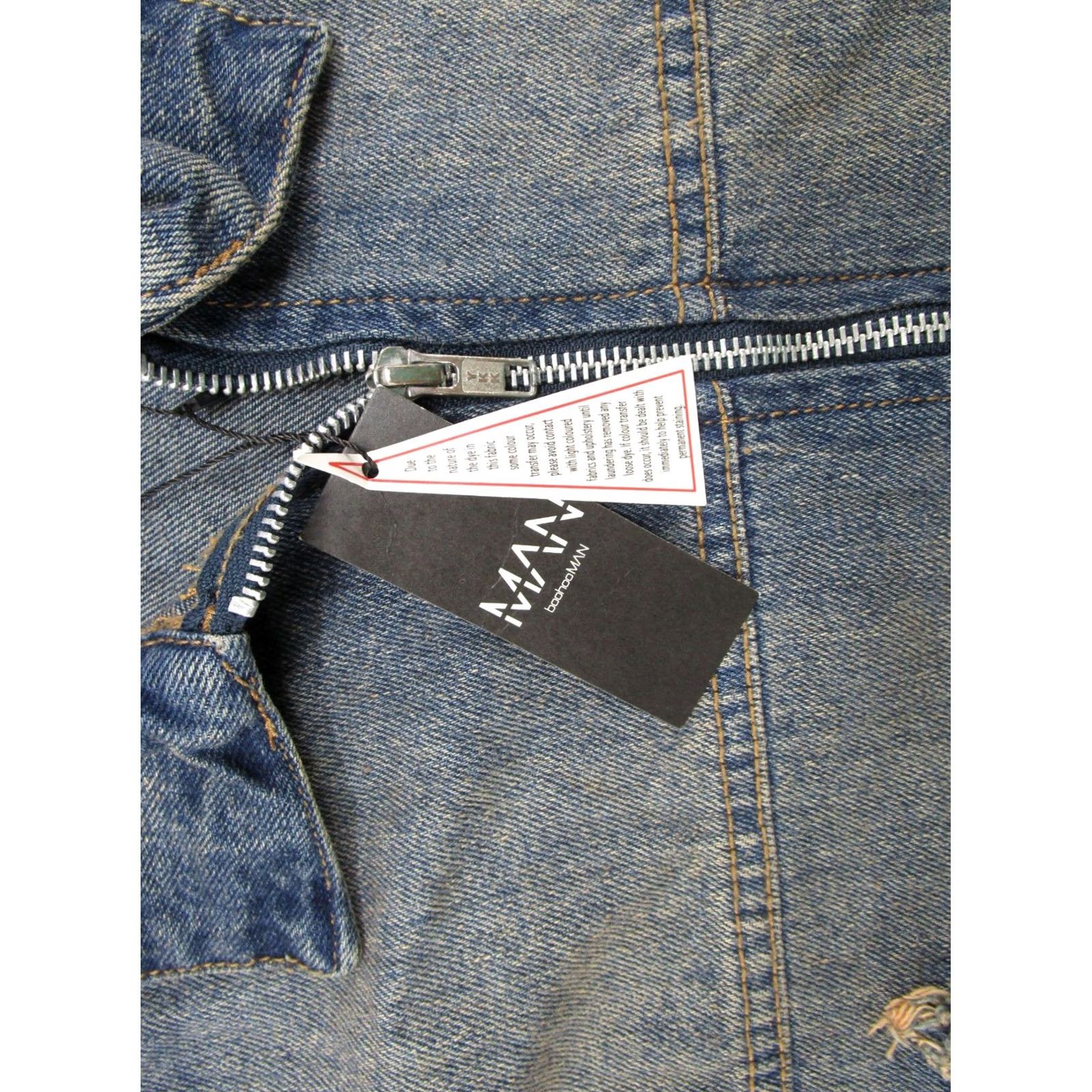 Vintage Boohoo Man Denim Bomber Jacket Full Zip Size S NEW Size US S / EU 44-46 / 1 - 3 Thumbnail