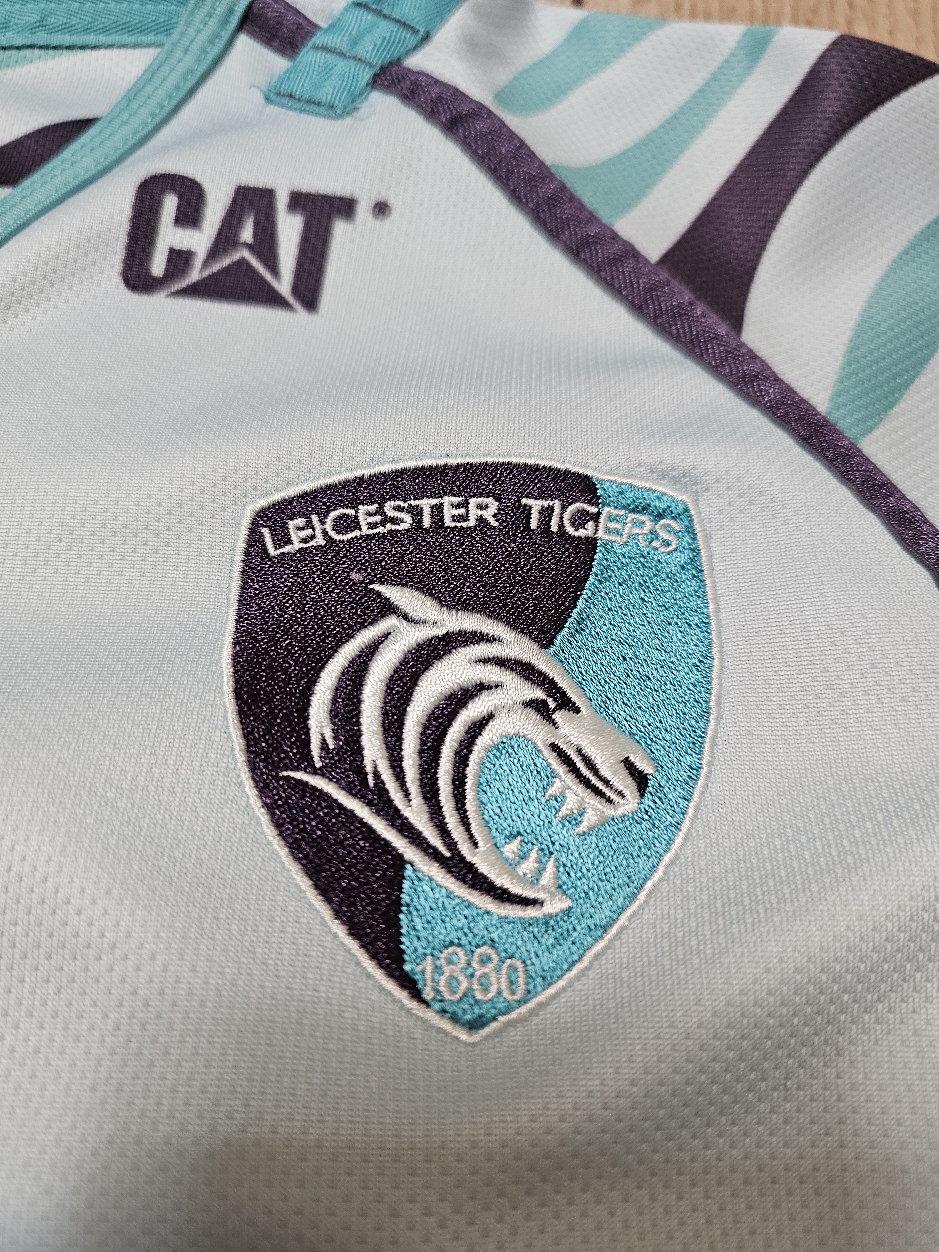 Cotton Traders LEICESTER TIGERS RUGBY JERSEY 2012 AWAY ENGLAND RUGBY JERSEY Size US M / EU 48-50 / 2 - 4 Thumbnail