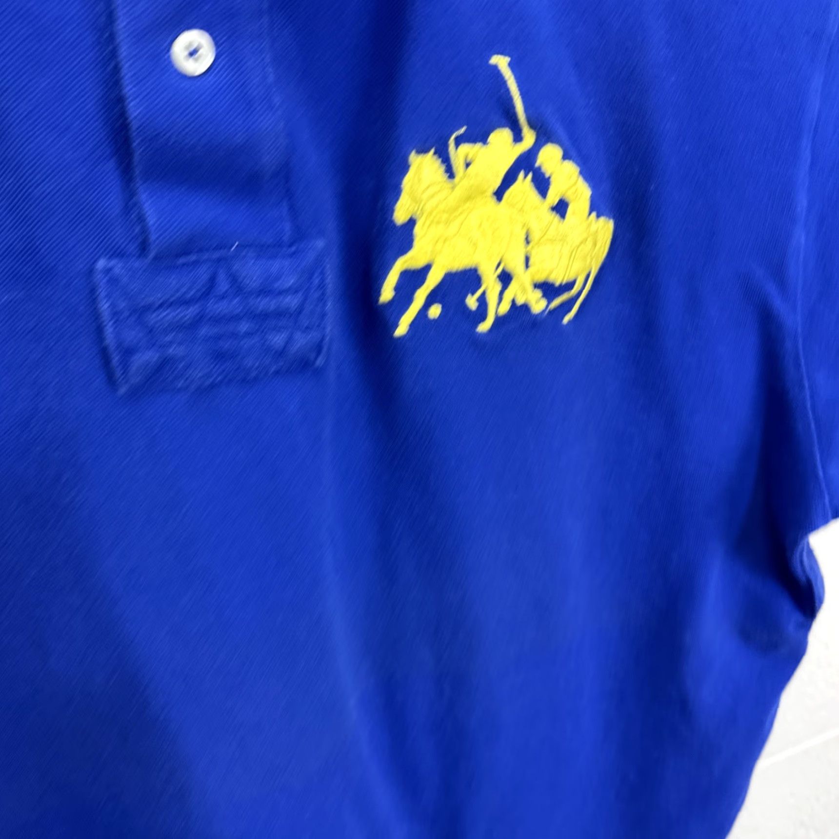 Polo Ralph Lauren Polo Ralph Lauren Shirt Mens XXL Polo Royal Blue Dueling Ponies Rugby Patch 3 Patch Polo Ralph Lauren Big Pony 90s Preppy Sports Mens Polo Shirt Size US XXL / EU 58 / 5 - 7 Thumbnail