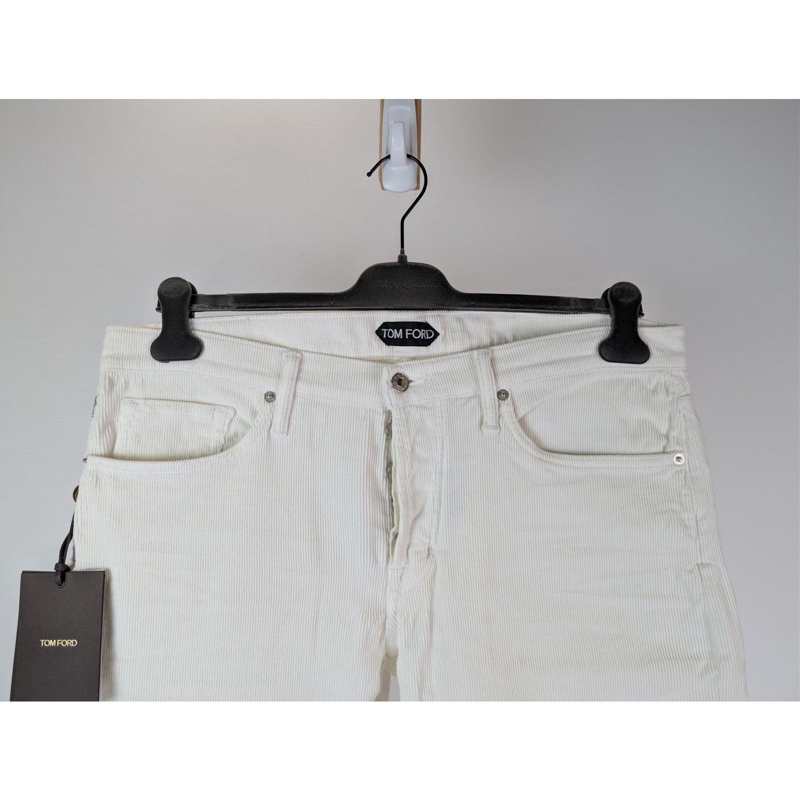 Tom Ford o1rshd1 Straight Fit Denim Jeans in White Size US 34 / EU 50 - 3 Thumbnail