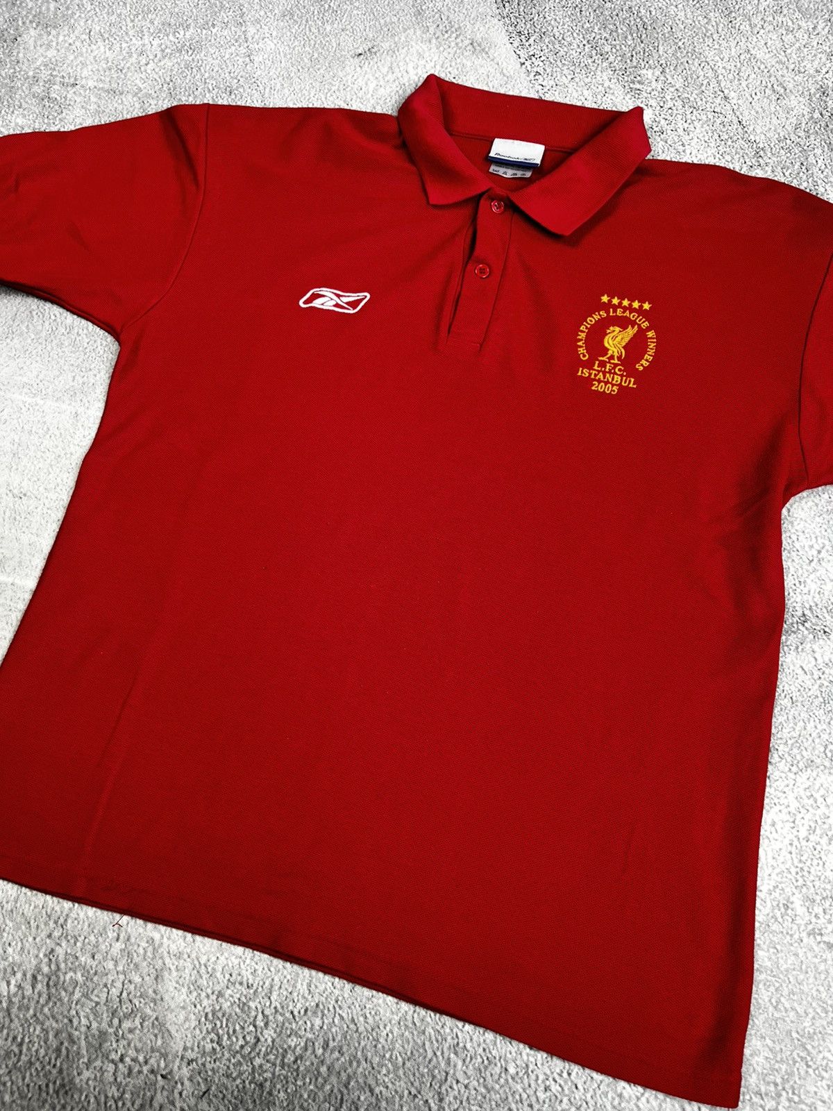 Vintage Liverpool FC Champions League Istanbul 2005 Reebok Polo Size US M / EU 48-50 / 2 - 5 Thumbnail