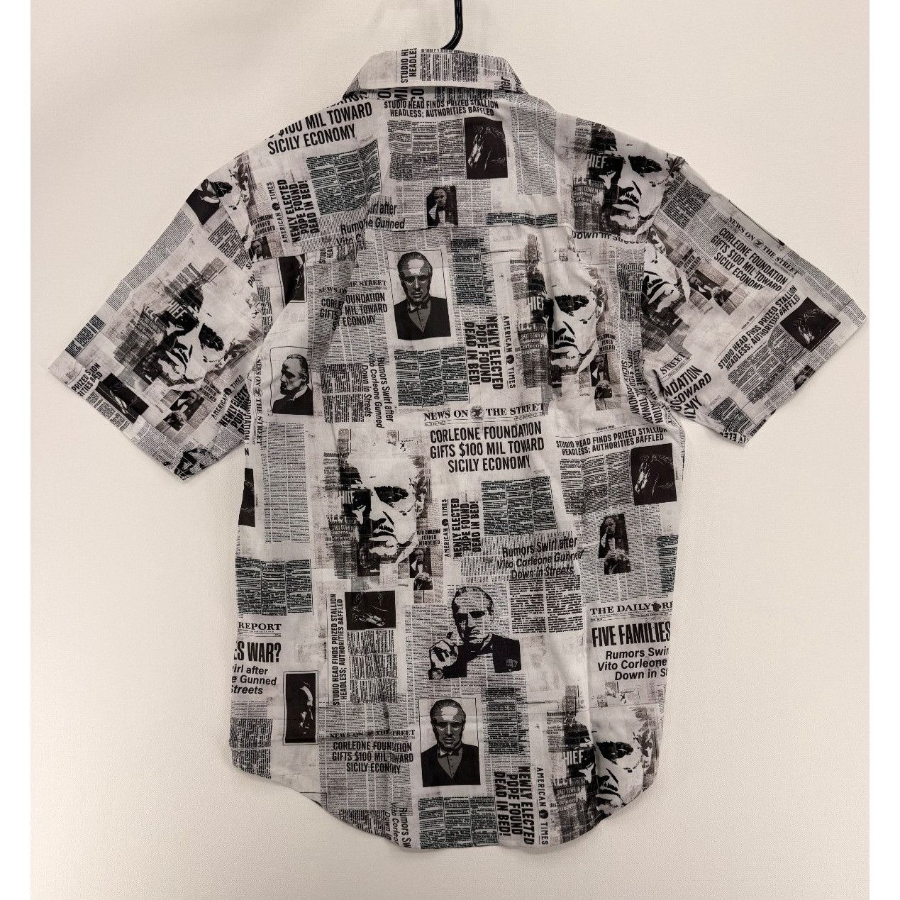 Other RSVLTS The Godfather Headlines AOP Button Shirt Mens S NWT Size US S / EU 44-46 / 1 - 2 Thumbnail