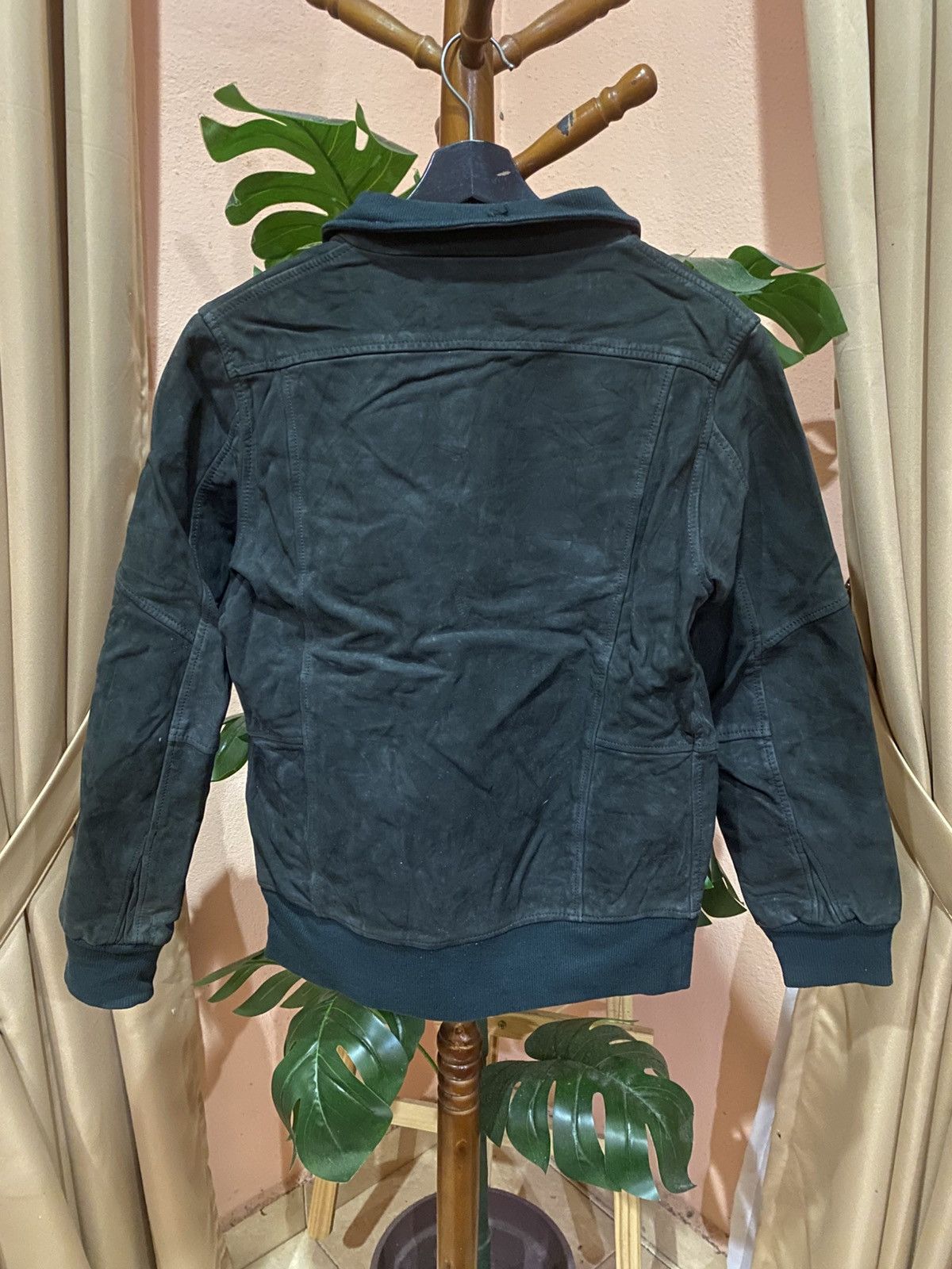 Other Heritage Stones Distressed Black Suede Bomber Jacket - Men’s Size US S / EU 44-46 / 1 - 6 Thumbnail