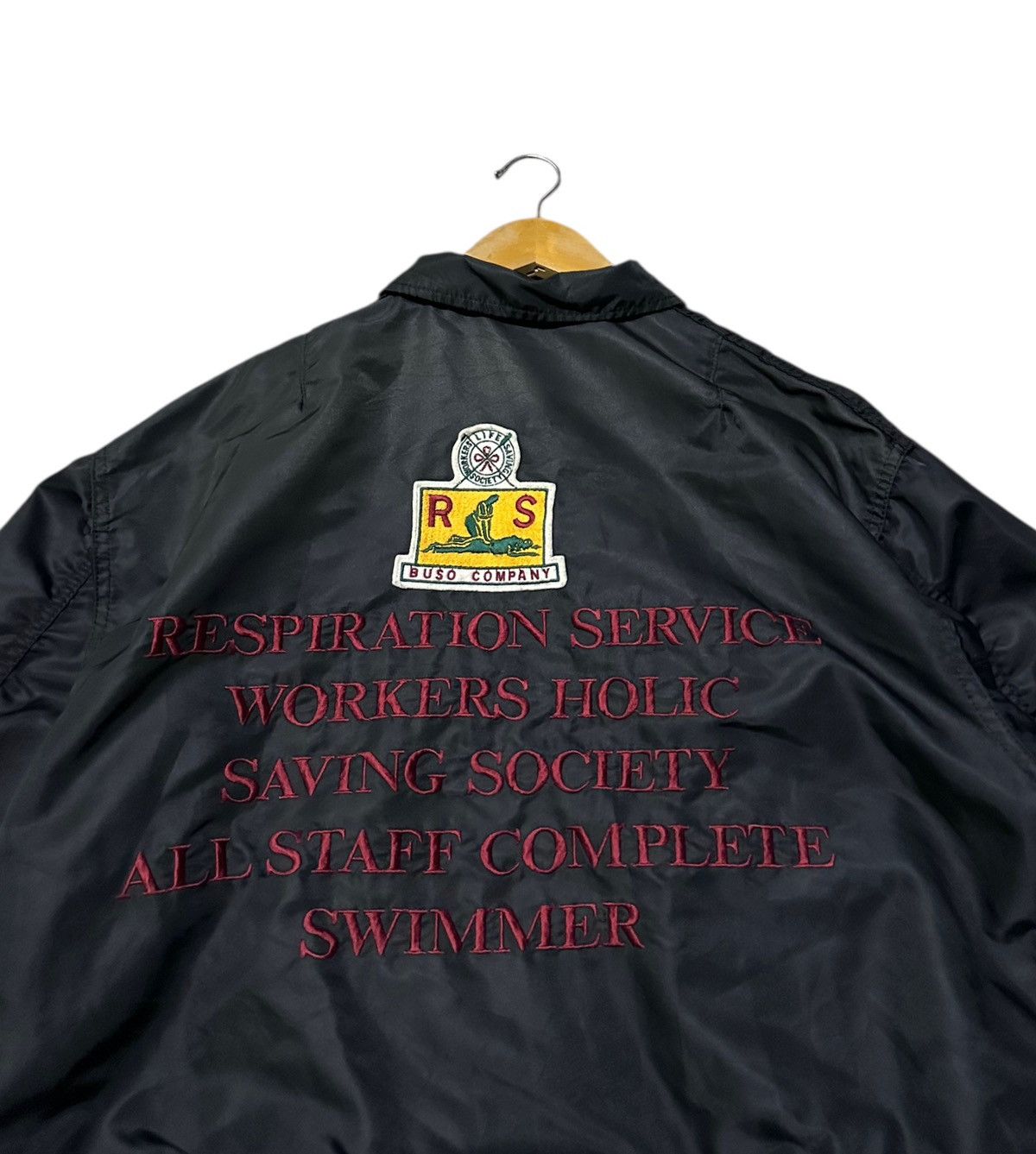 Japanese Brand Vintage Buso company worker holic bomber jacket Size US L / EU 52-54 / 3 - 2 Thumbnail