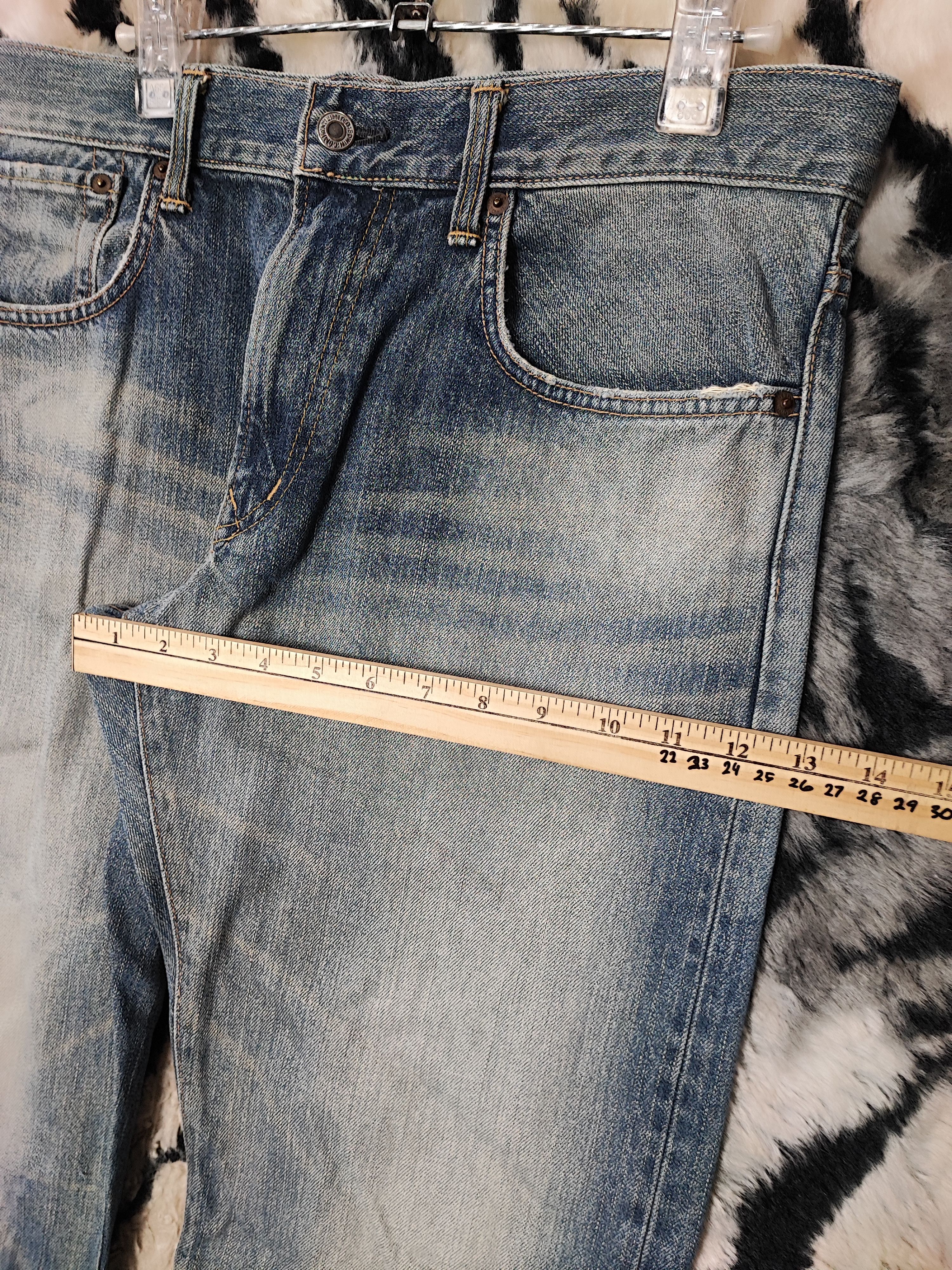 Edwin Vintage 90s Edwin Xv Faded Wash Whiskers Distressed Relaxed Size US 34 / EU 50 - 5 Thumbnail