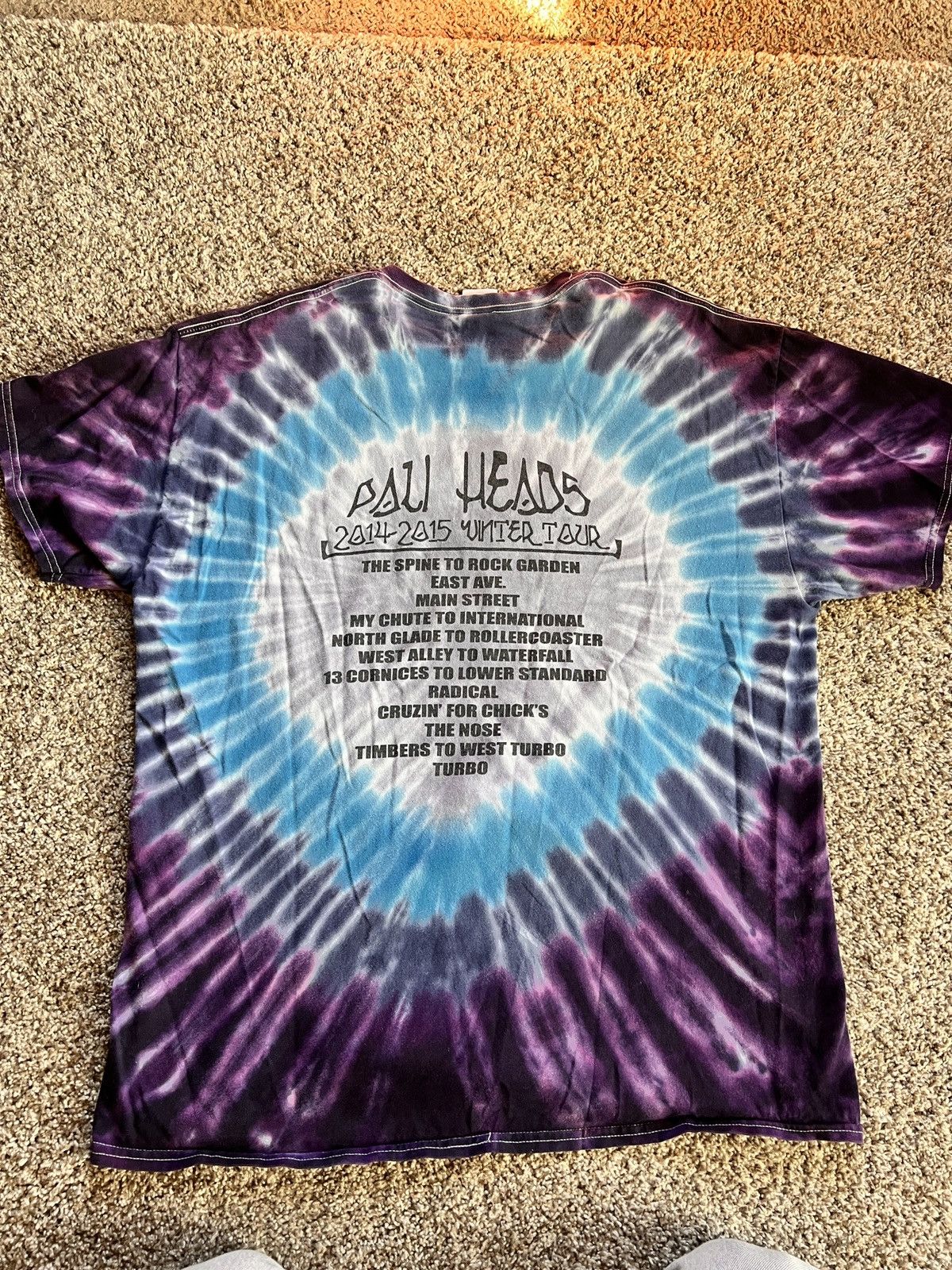 Grateful Dead × Vintage Grateful Dead 2014-2015 Winter Tour Tie Dye Tee Size US L / EU 52-54 / 3 - 3 Thumbnail
