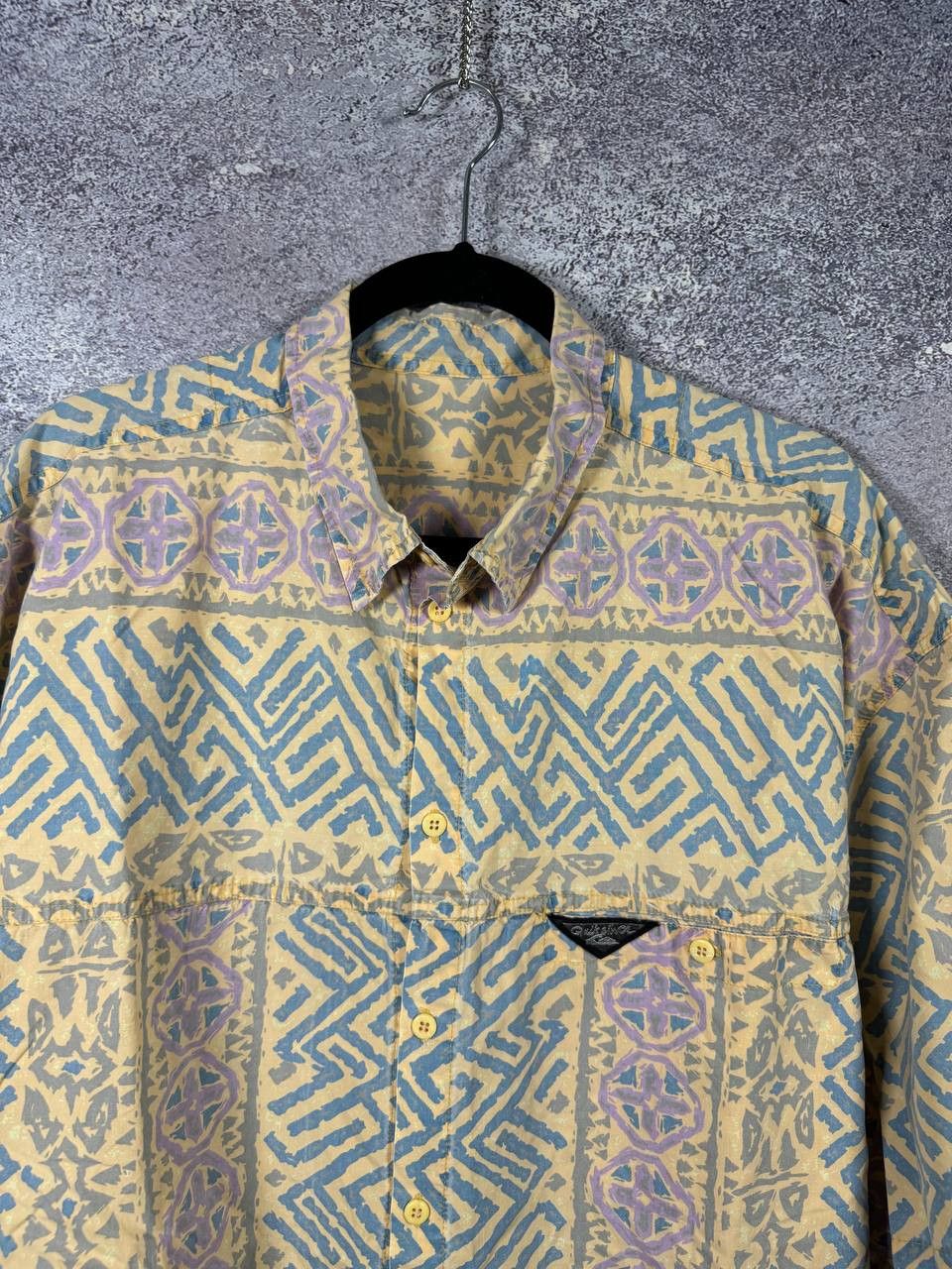 Quiksilver 90's Qiuksilver Vintage AOP Aztec Surf USA Corduroy Shirt Size US XXL / EU 58 / 5 - 5 Thumbnail