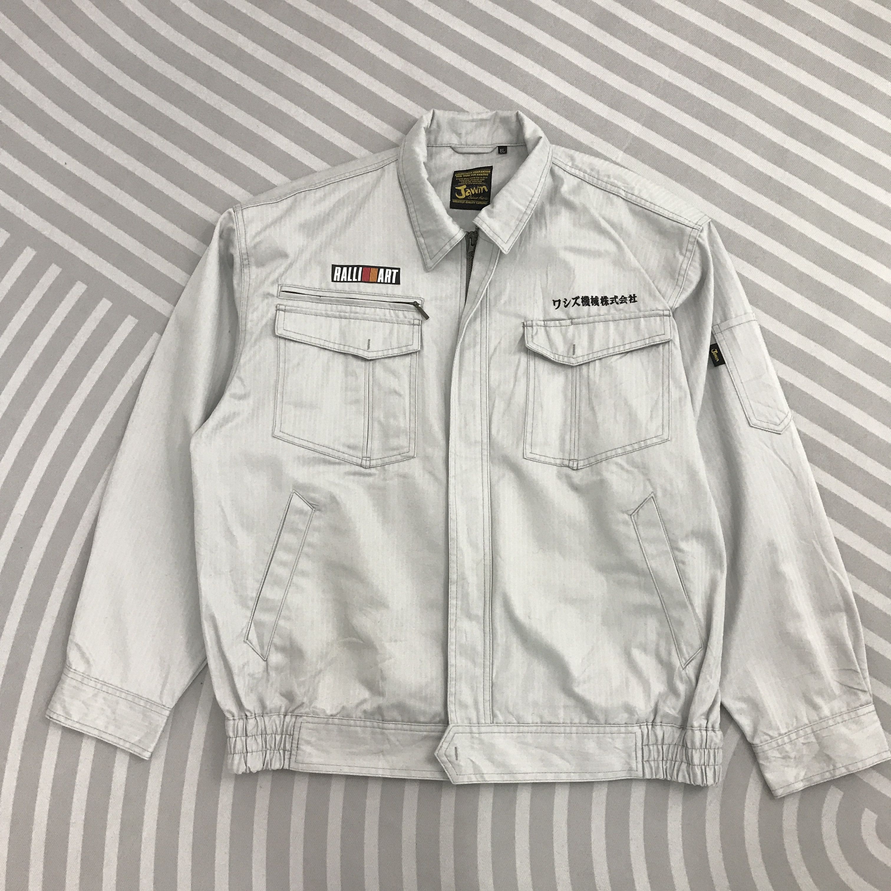 Japanese Brand Vintage Mitsubishi Ralliart Racing up zipper custom Jacket Size US XL / EU 56 / 4 - 3 Thumbnail