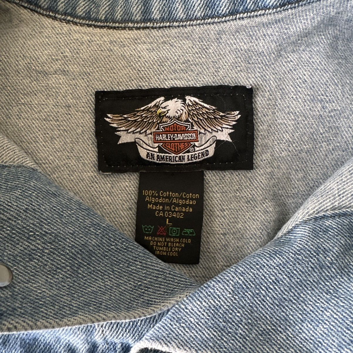 Harley Davidson Vintage Harley Davidson Denim Jacket Motorcycle Size Large L Size US L / EU 52-54 / 3 - 5 Thumbnail