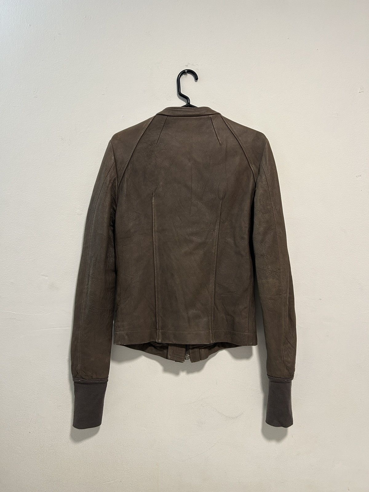 Rick Owens FW06 DUSTULATOR INTARSIA LAMB LEATHER JACKET Size US S / EU 44-46 / 1 - 2 Thumbnail