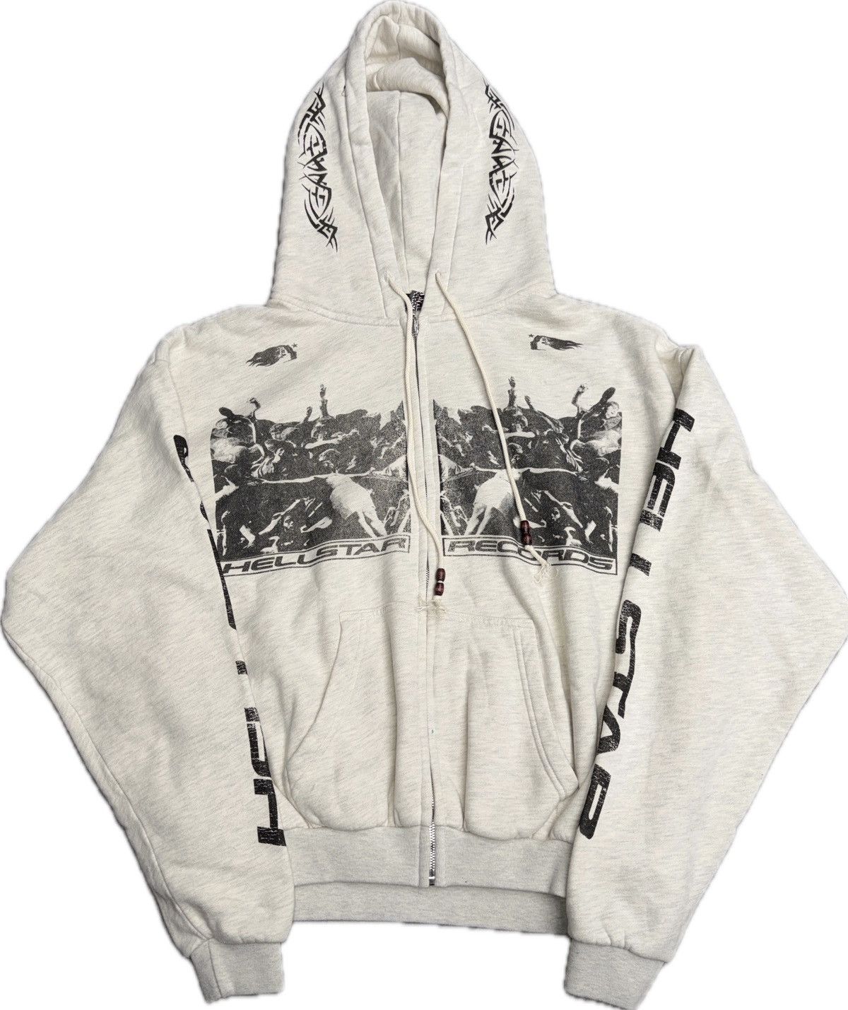HELLSTAR HELLSTAR “SPEED HOODIE” - SIZE M - (ASH GREY) | Grailed