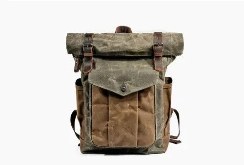 Japanese Brand Vintage Retro Canvas Backpack Size ONE SIZE - 3 Thumbnail