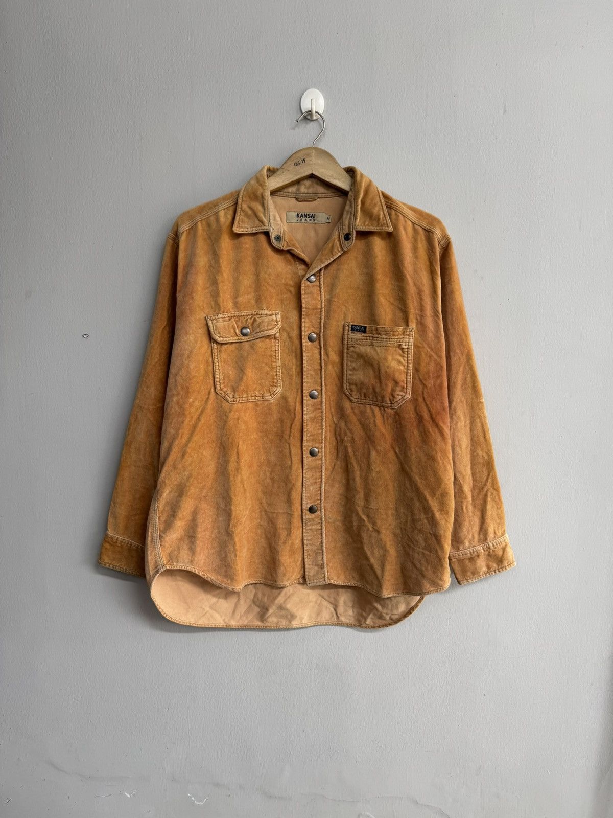 Kansai Yamamoto KANSAI JEANS CORDUROY LONG SHIRT Size US L / EU 52-54 / 3 - 1 Thumbnail