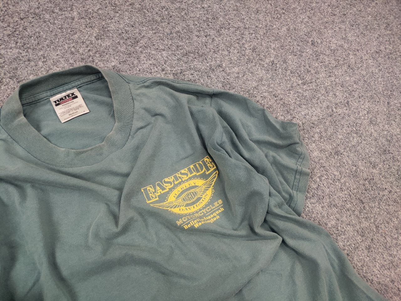 Harley Davidson Vintage 90s Harley Davidson Tultex Fastside Logo T Shirt Tee Size US M / EU 48-50 / 2 - 4 Thumbnail