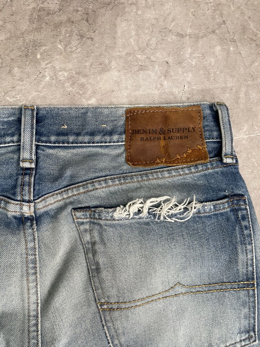 Polo Ralph Lauren Ralph Lauren Vintage Distressed Jeans Blue ripped pants Size US 32 / EU 48 - 12 Thumbnail