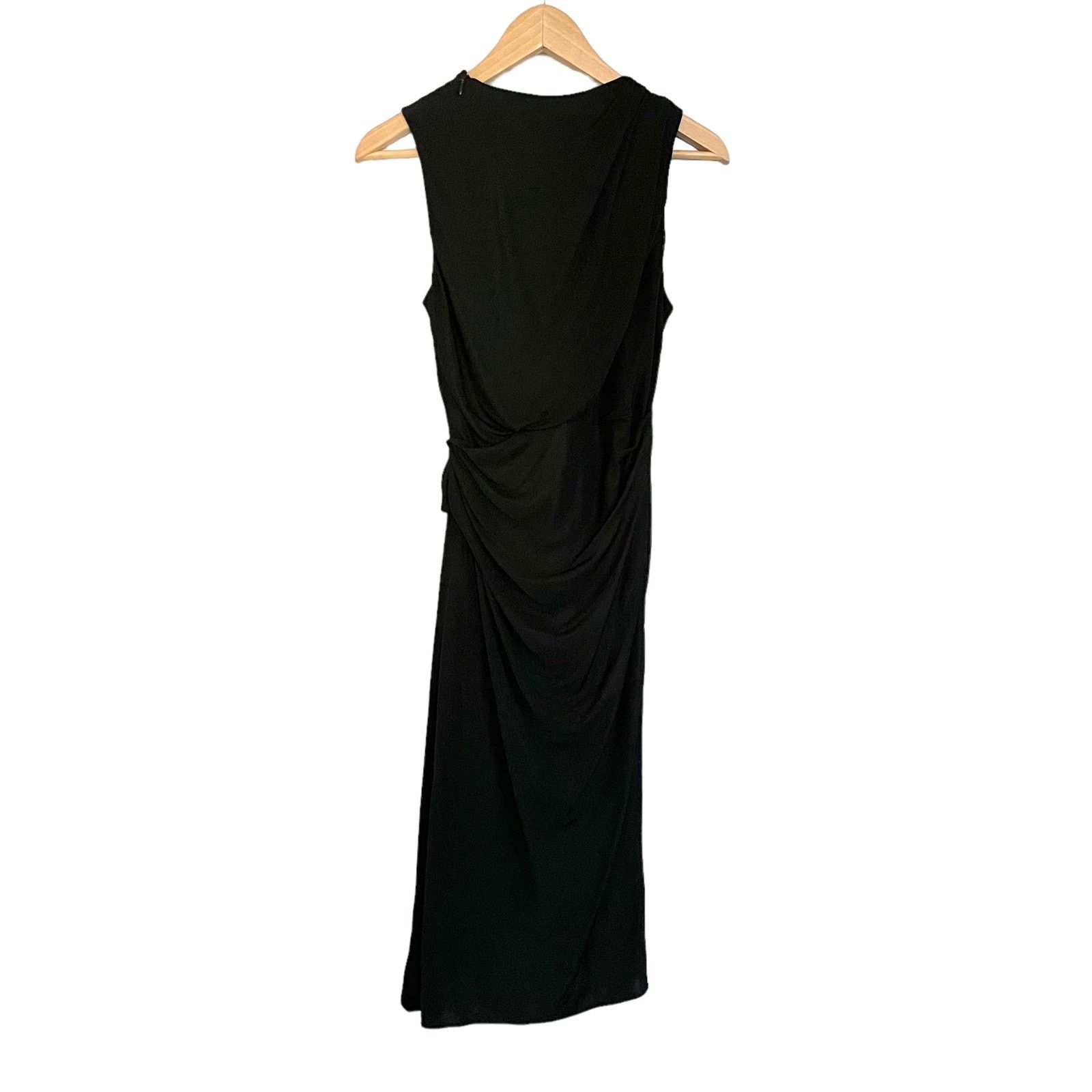 Alexander Wang Alexander Wang Twisted Drape Front Black Sleeveless Dress Size S / US 4 / IT 40 - 3 Thumbnail