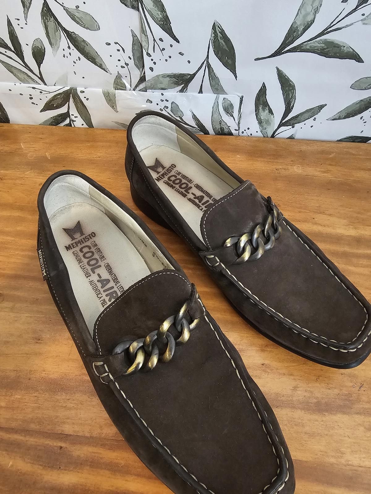Mephisto Shoes Brown Womens Size 9 Leather Cool Air Loafer