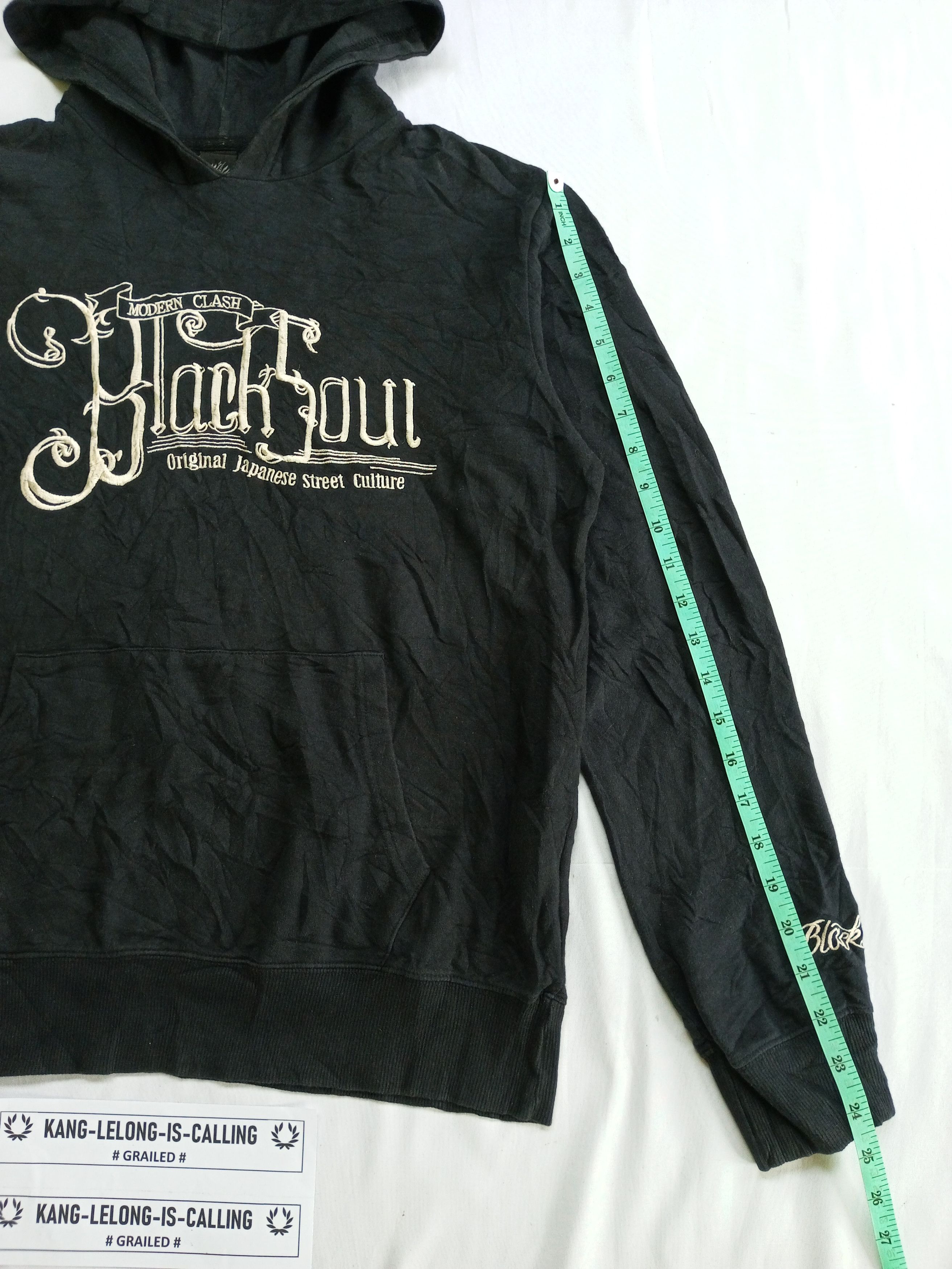 Japanese Brand Oniarai BLACK SOUL Embroidery Poem Japanesebrand Hoodie Size US M / EU 48-50 / 2 - 7 Thumbnail