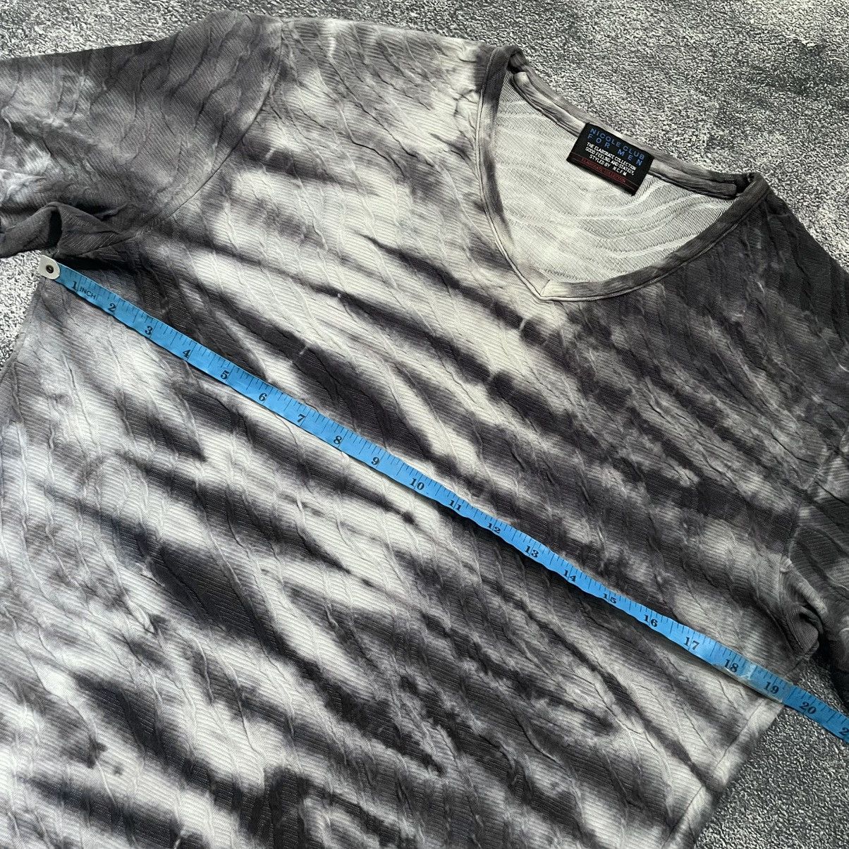 Matsuda × Nicole Club × Vintage RARE🔥Nicole club for men zebra pattern Textured fabric tees Size US M / EU 48-50 / 2 - 8 Thumbnail