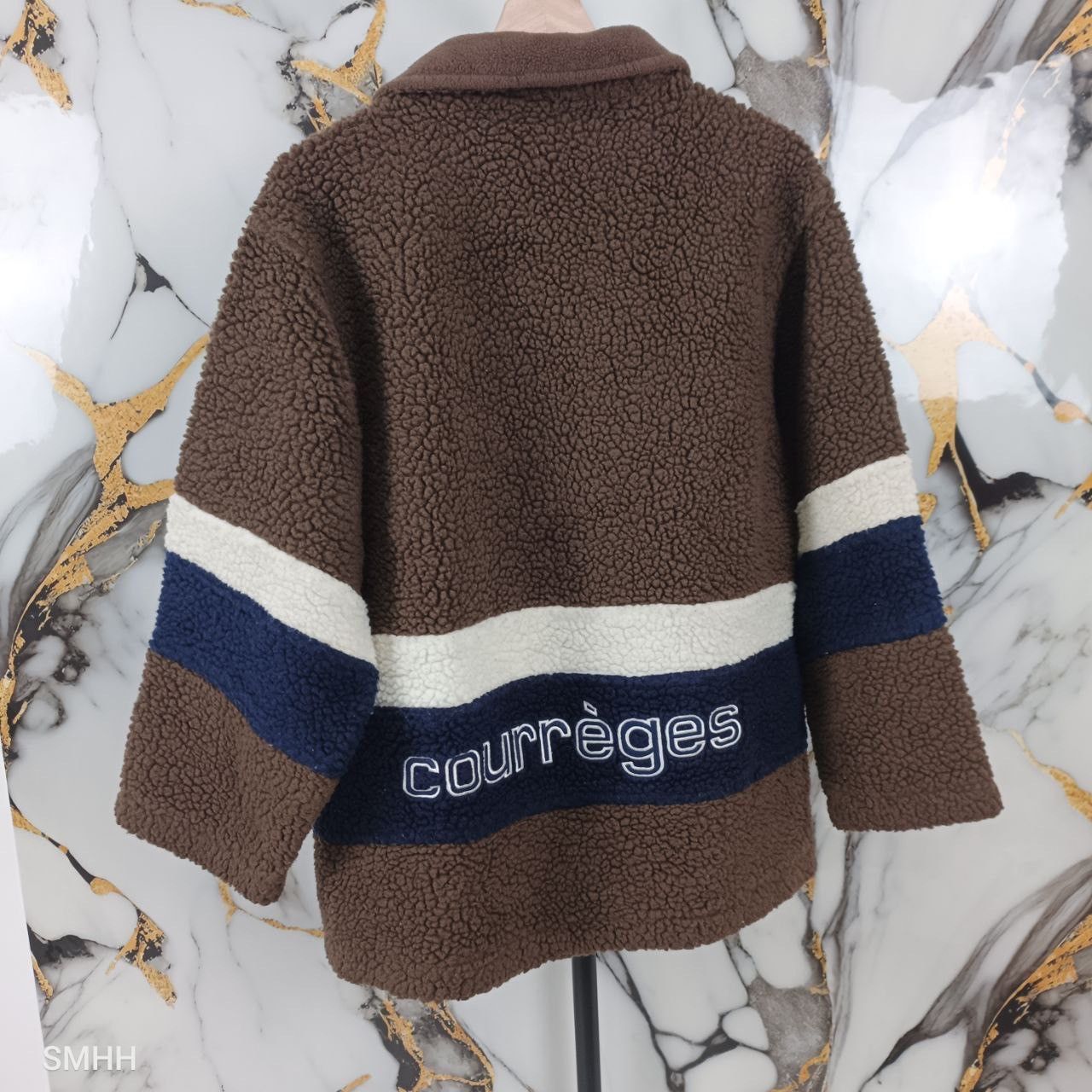 🔥Rare Courrèges Sherpa Fleece - Embroidered Back Logo ( M )
