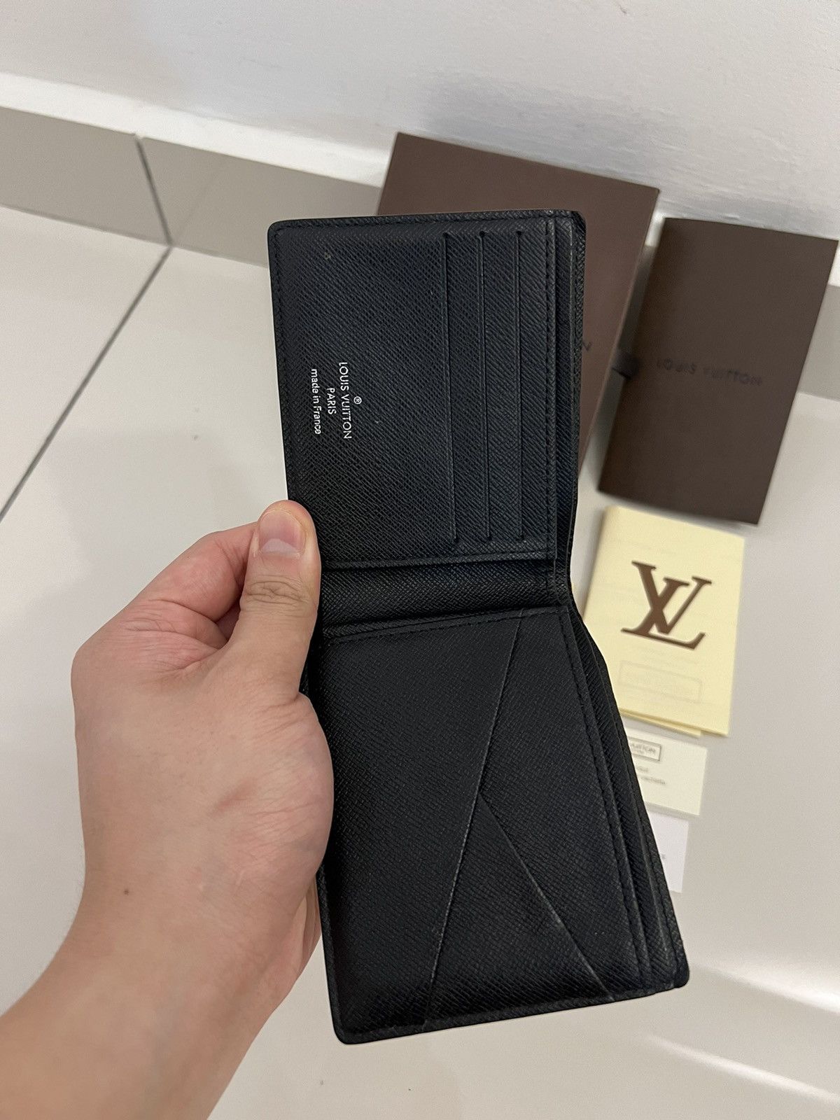 Louis Vuitton LV Louis Vuitton Multiple Wallet Damier Ebene (N60895) Size ONE SIZE - 4 Thumbnail