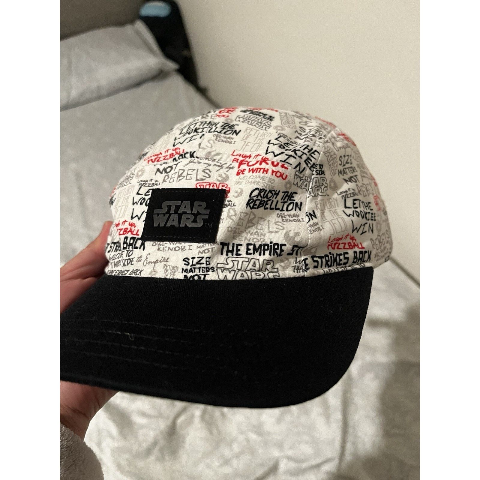 Disney Disney Parks Star Wars 5 Panel Hat Quote Print Snapback BNWT Size ONE SIZE - 1 Thumbnail
