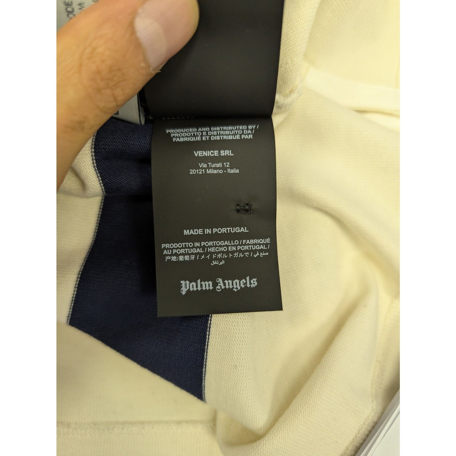 Palm Angels o1rshd1 PA Monogram Rugby Polo in Butter/Red Size US M / EU 48-50 / 2 - 17 Thumbnail