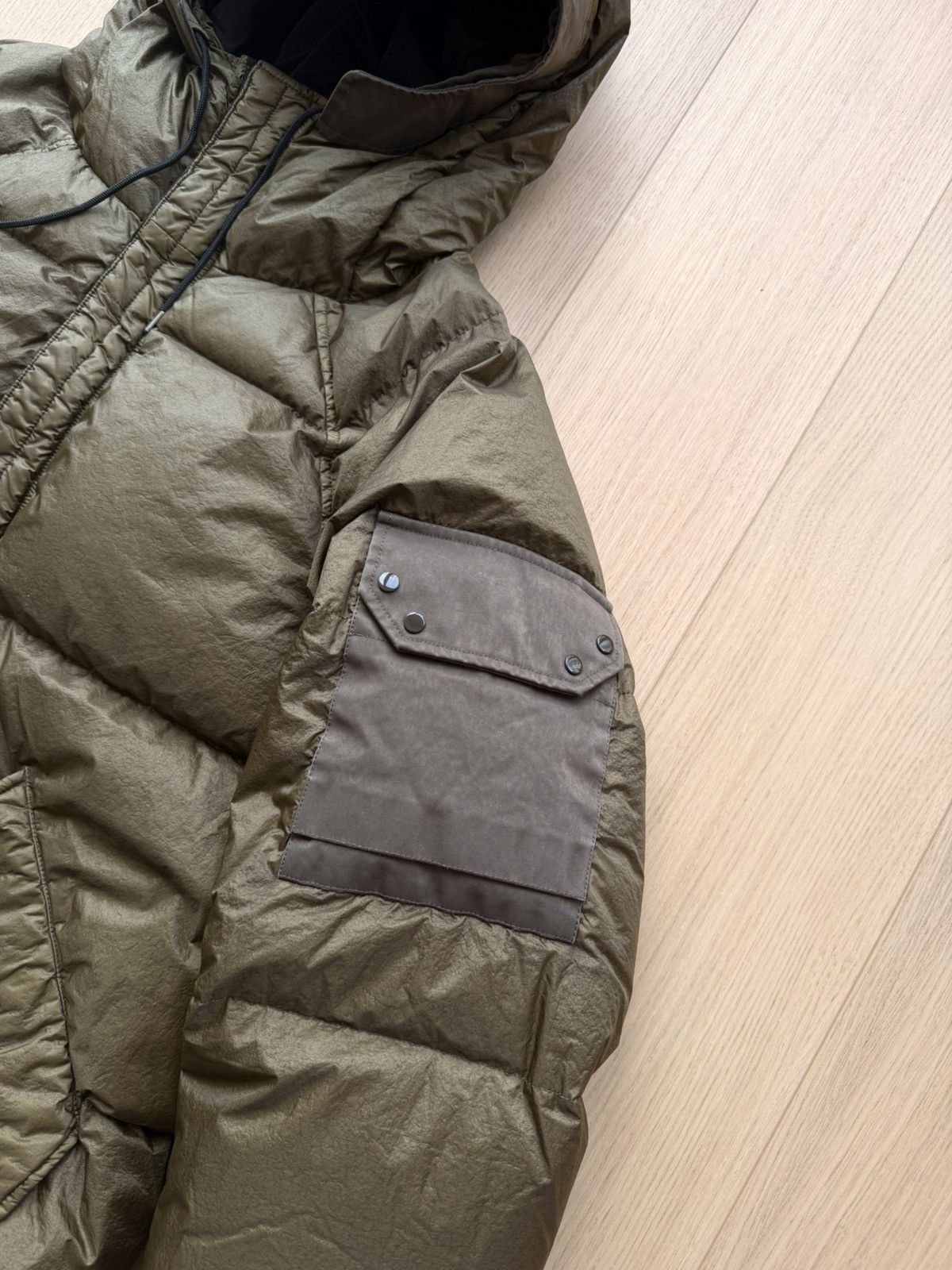 Ten C Ten C Iced Combo Down Jacket Olive 52/XL Size US XL / EU 56 / 4 - 4 Thumbnail