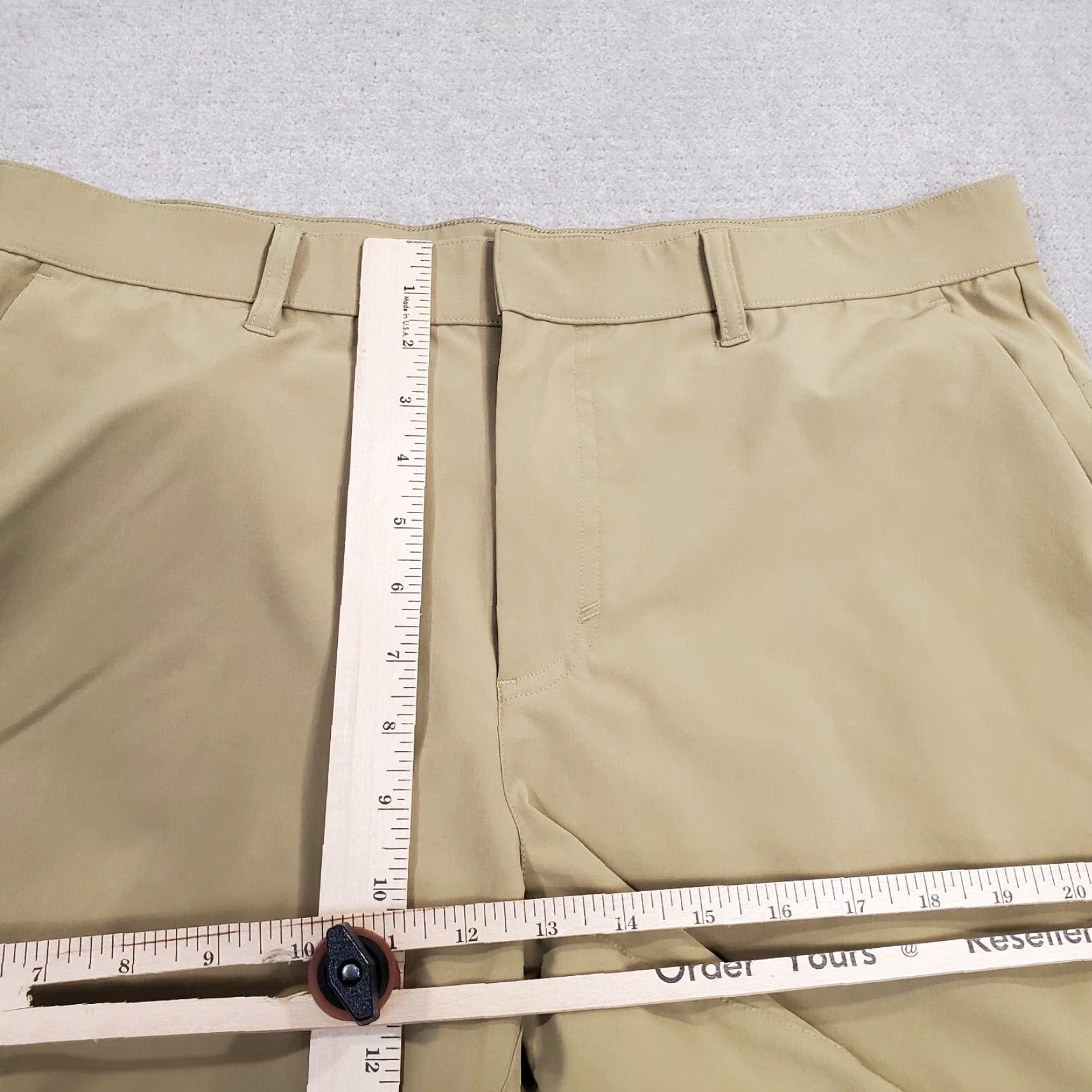 Fabletics Fabletics Shorts Mens 33 Beige Chinos Performance Lightweight Solid Logo active outdoor casual sport mens size 33 beige logo pockets regular fit Size US 33 - 5 Thumbnail