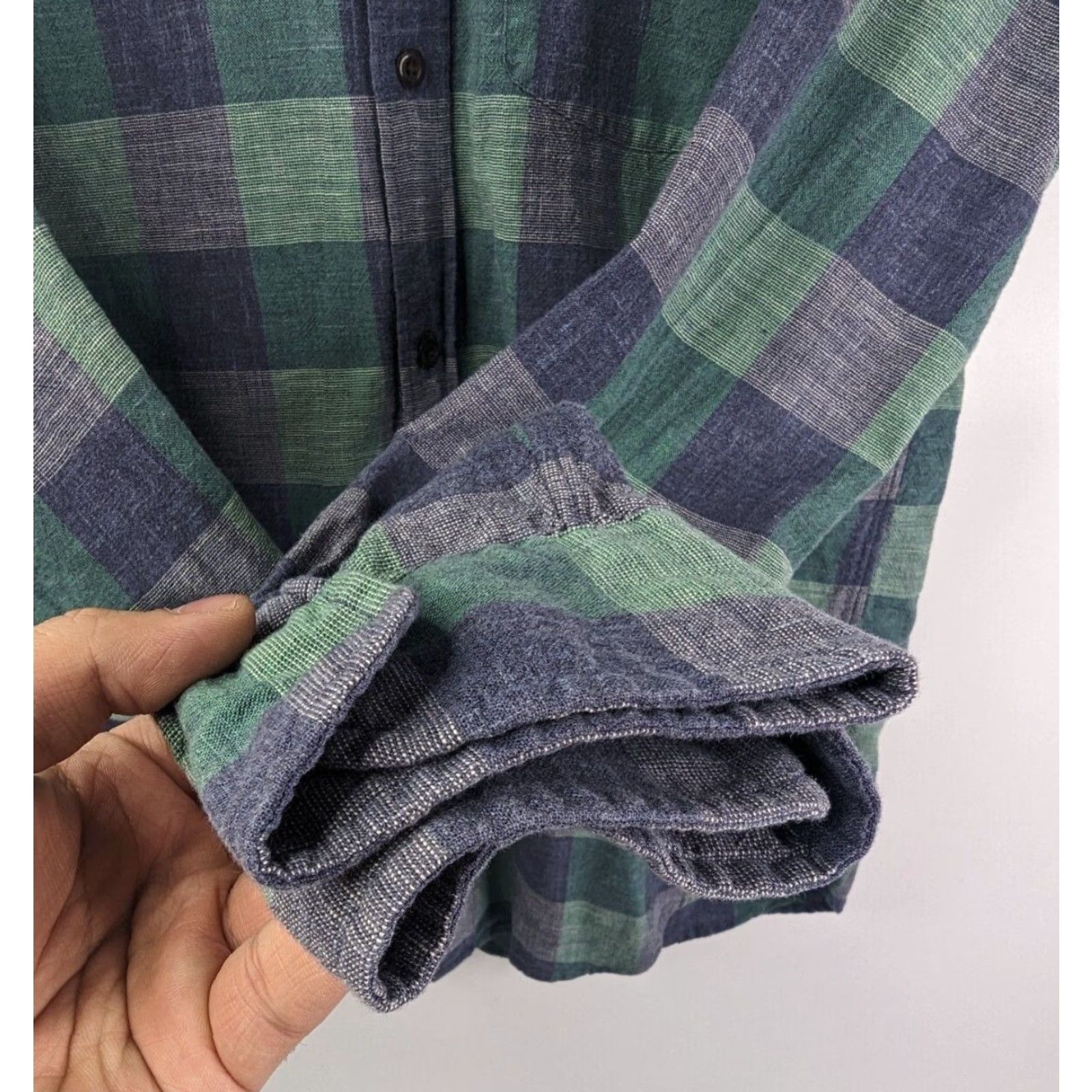 J.Crew J.Crew Button-Up Shirt Men Slim Fit Plaid Long Sleeve Blue Green Size US M / EU 48-50 / 2 - 3 Thumbnail