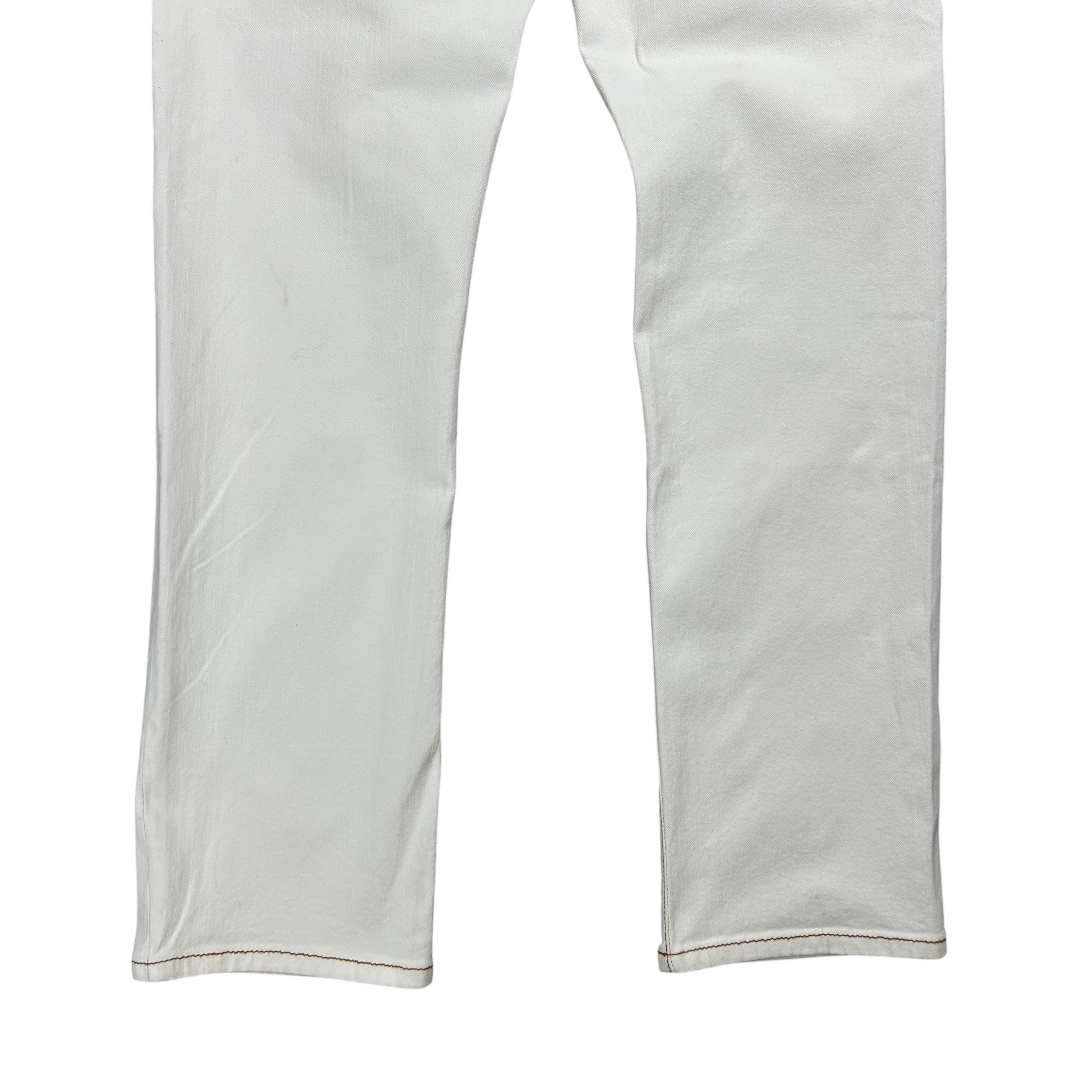 PT Torino PT05 Denim White Ecru Regular Straight Stretch Jeans 36 Size US 36 / EU 52 - 7 Thumbnail