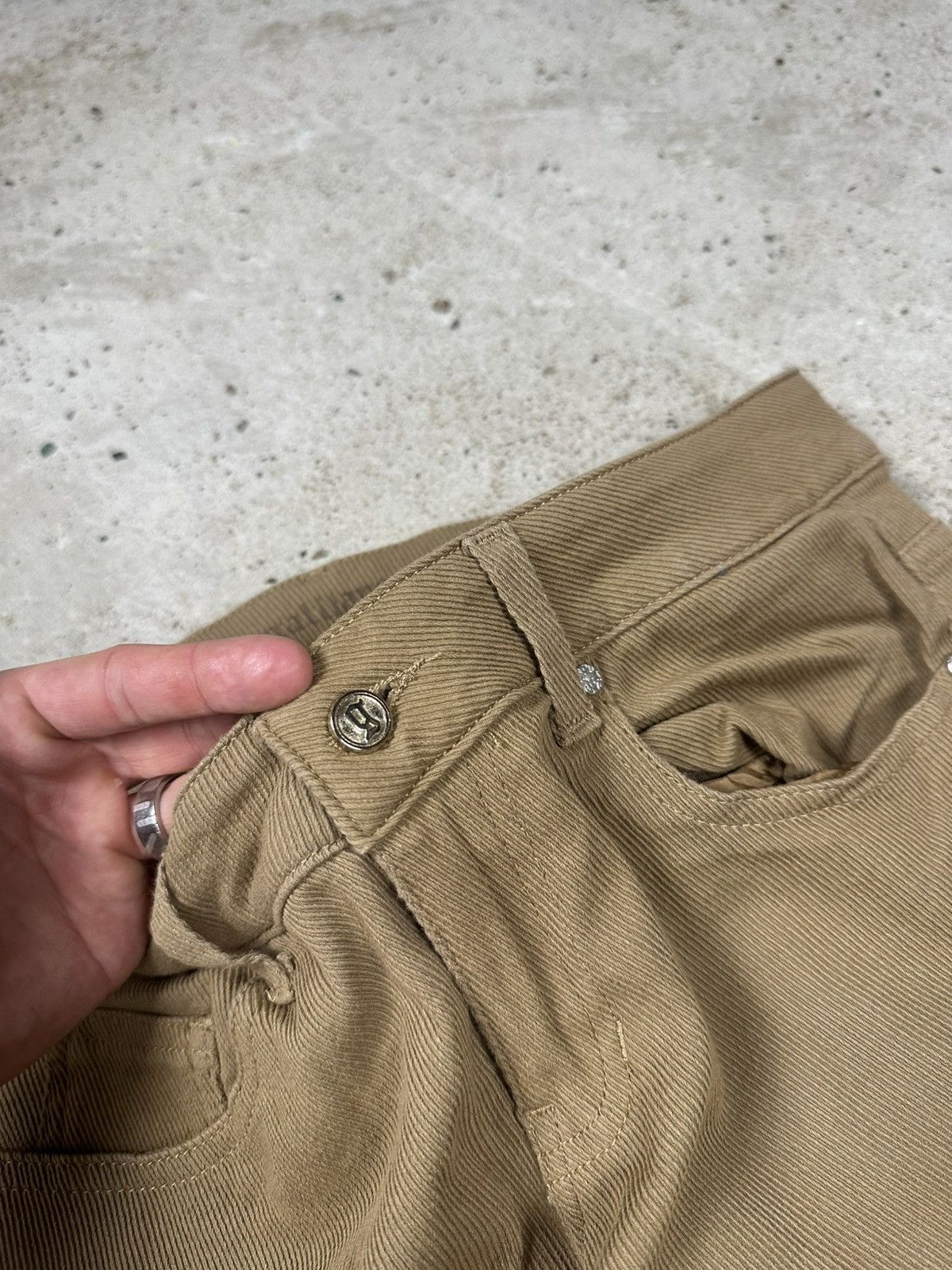 John Galliano Galliano Beige Tan Corduroy Pants Size 28" / US 6 / IT 42 - 8 Thumbnail