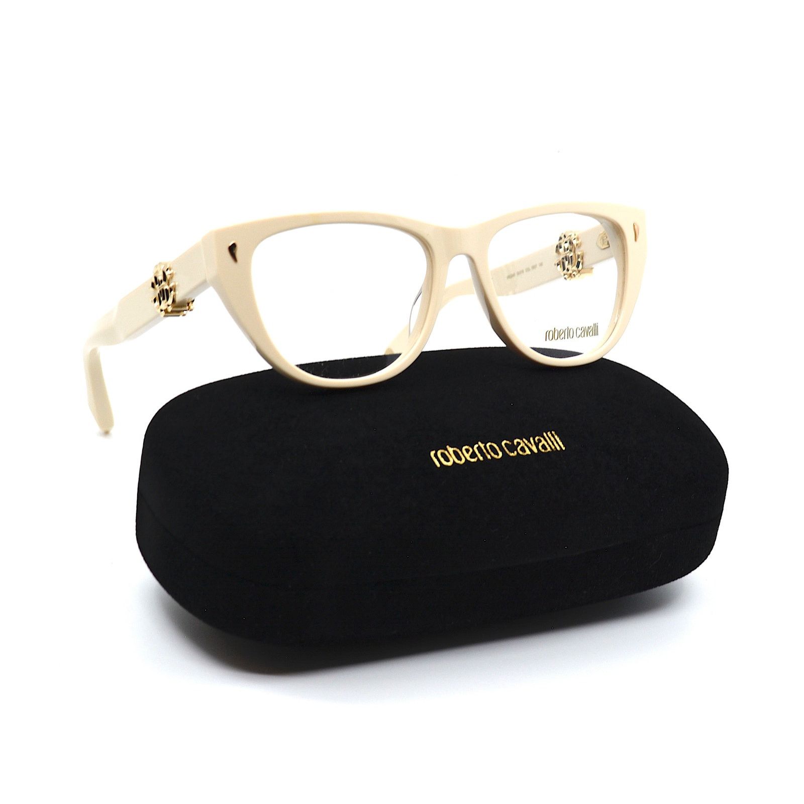 Roberto Cavalli NEW ROBERTO CAVALLI VRC045 09X7 IVORY EYEGLASSES FRAME Size ONE SIZE - 5 Thumbnail