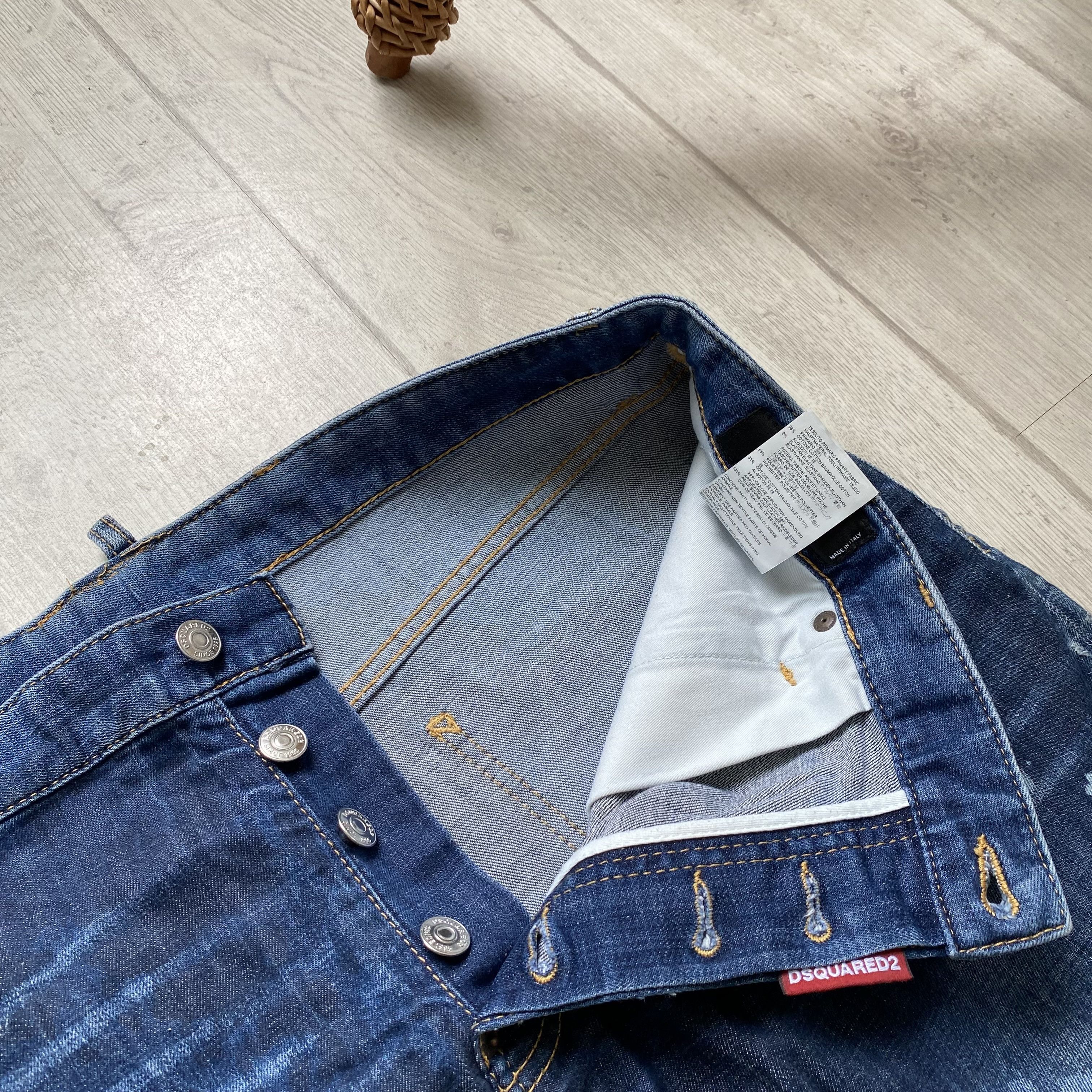Dsquared2 🔥 Luxury Dsquared Denim Short Distressed jeans Size US 38 / EU 54 - 5 Thumbnail