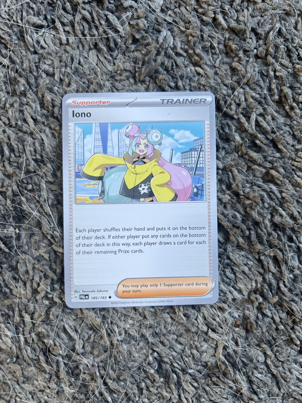 Pokemon 2023 Pokémon Iono Card Size ONE SIZE - 1 Thumbnail