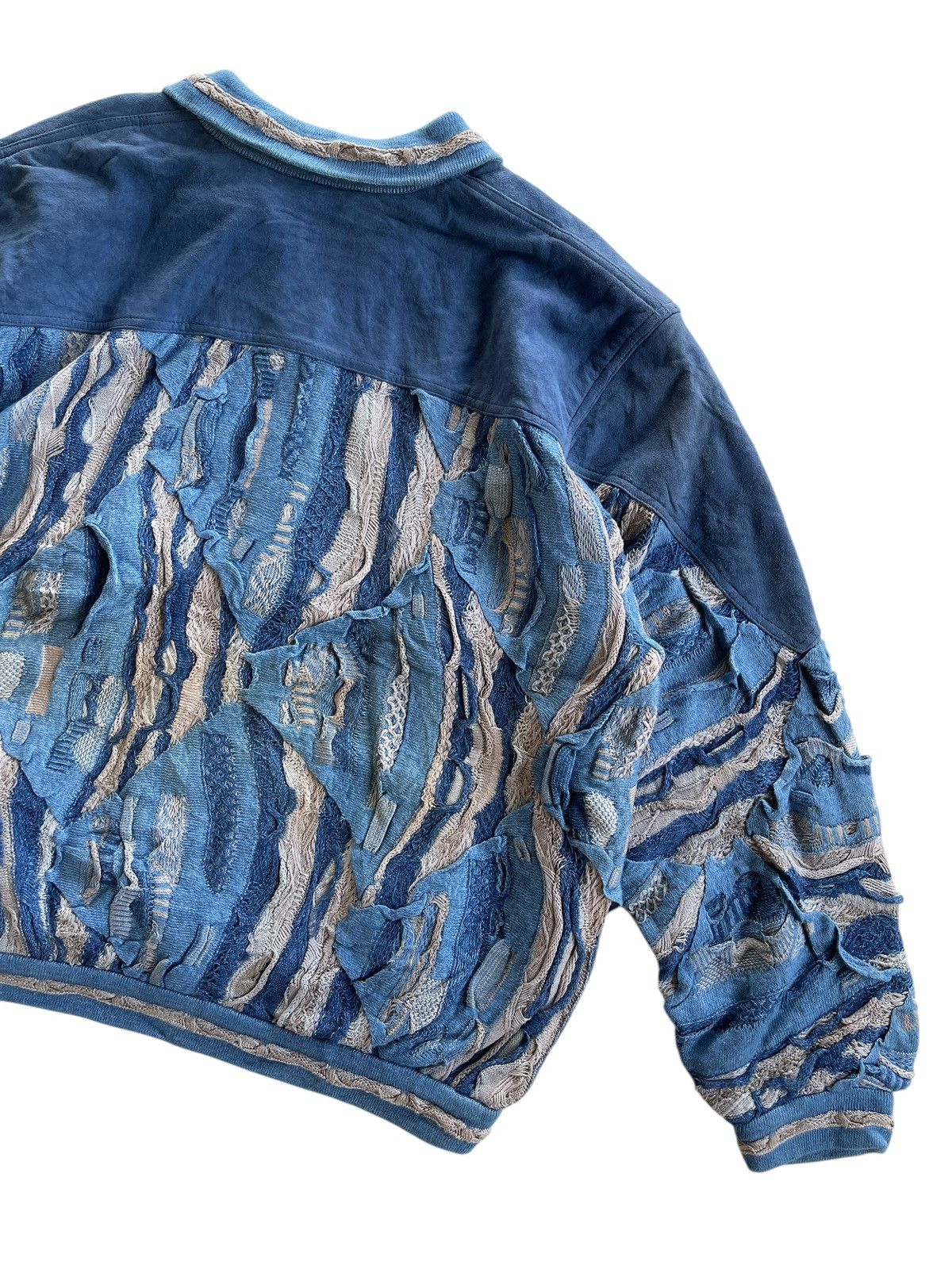 Coogi Vintage Coogi Suede Indigo Dyed Bomber Jacket Size US L / EU 52-54 / 3 - 11 Thumbnail