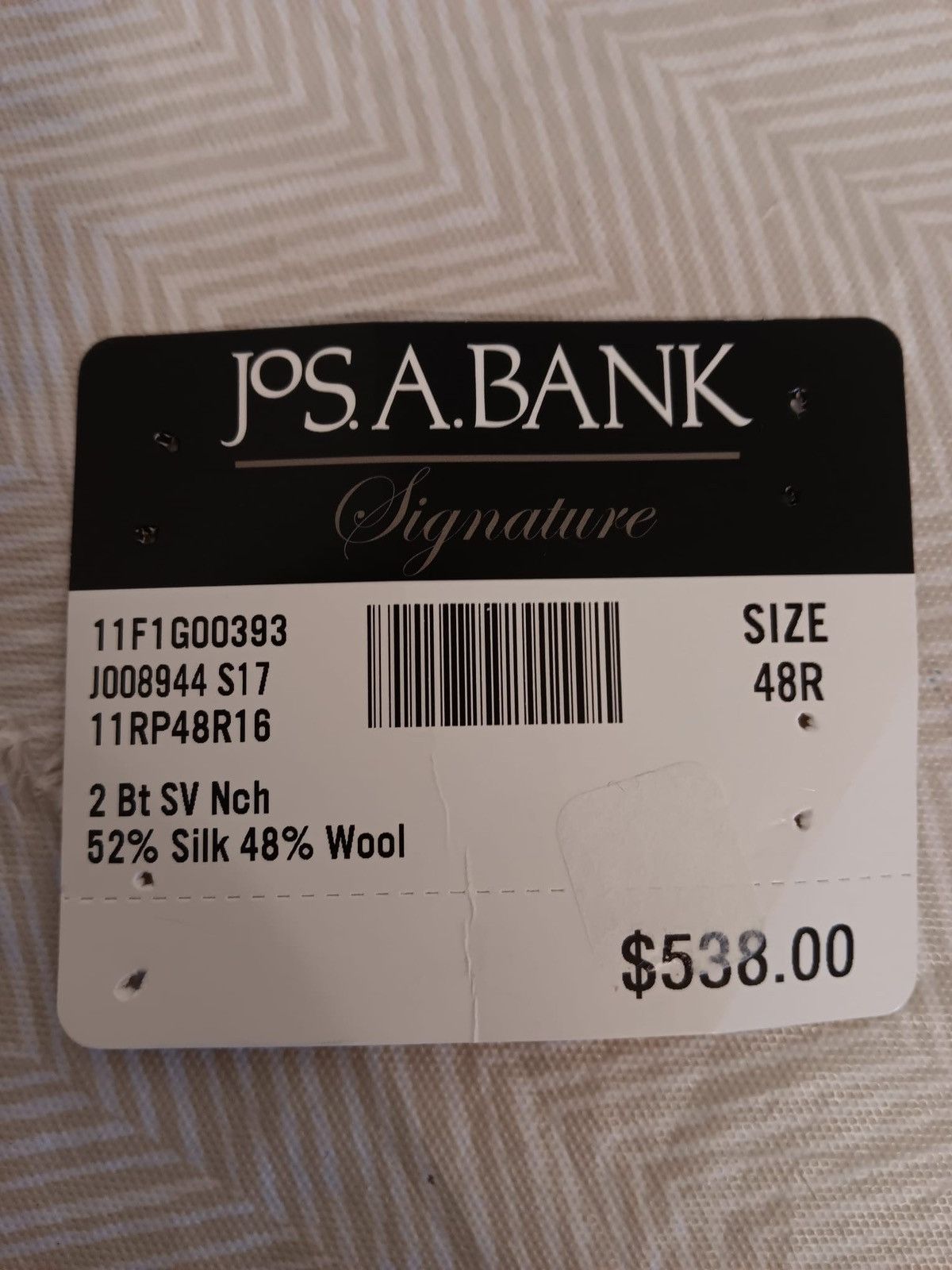 Jos. A. Bank Jos A Bank Blazer Sport Coat 48R Mens Signature Tailored Fit Size 48R - 6 Thumbnail