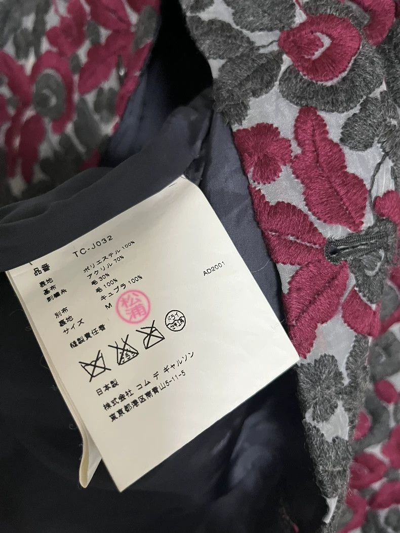 Comme des Garcons Comme Des Garcons Embroidered flower coat Size M / US 6-8 / IT 42-44 - 6 Thumbnail
