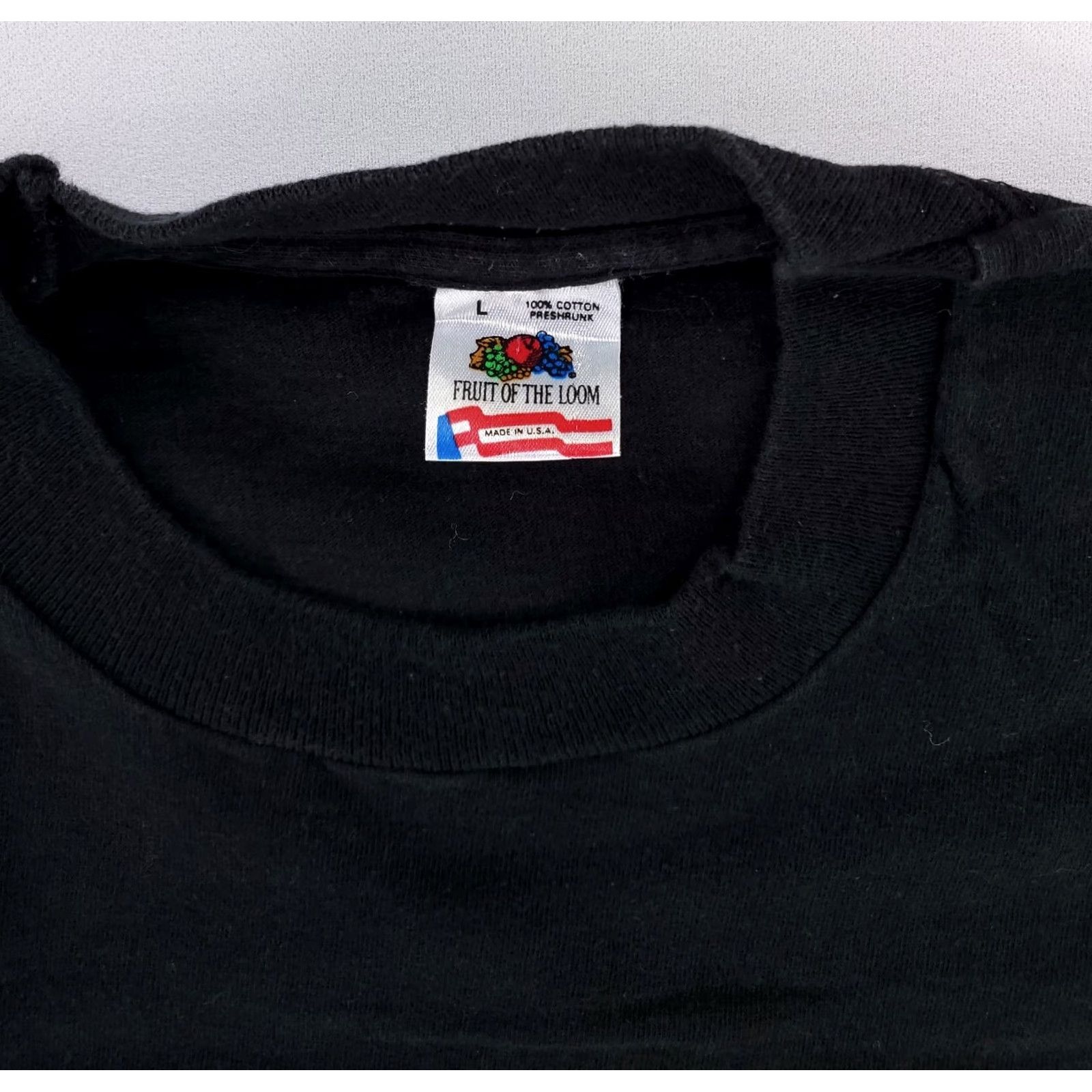 Fruit Of The Loom VINTAGE Steamboat Co Snowmobile VTG 90s Single Stitch T Shirt Black Made USA Mens L Size US L / EU 52-54 / 3 - 3 Thumbnail