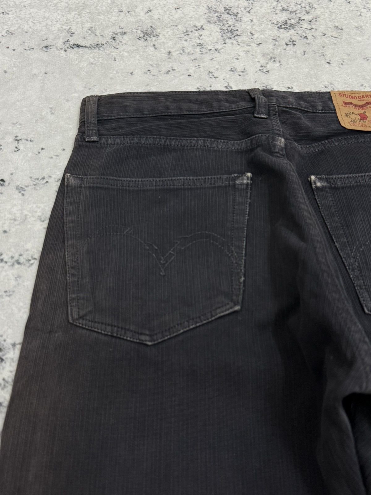 Studio D'Artisan Vintage STUDIO DARTISAN Striped Distressed Faded Release Hem Size US 29 - 11 Thumbnail