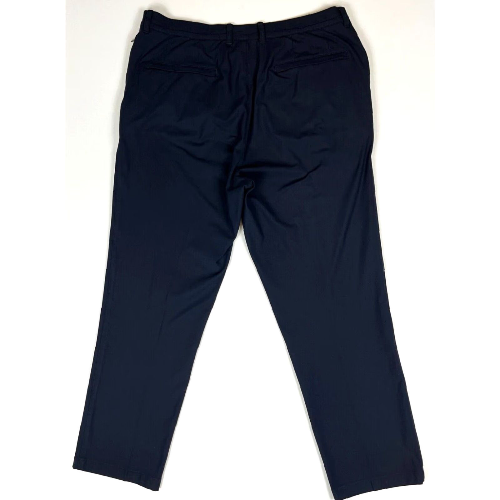 Vintage Twillory Men's Tailored Fit Performance Pants Navy Blue 36 Stretch Chino Flat Front Inseam 27.5"} Size US 36 / EU 52 - 2 Thumbnail