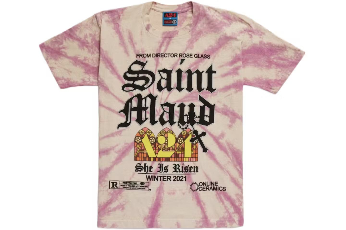 A24 Online Ceramics x Saint Maud Stained Glass T-shirt