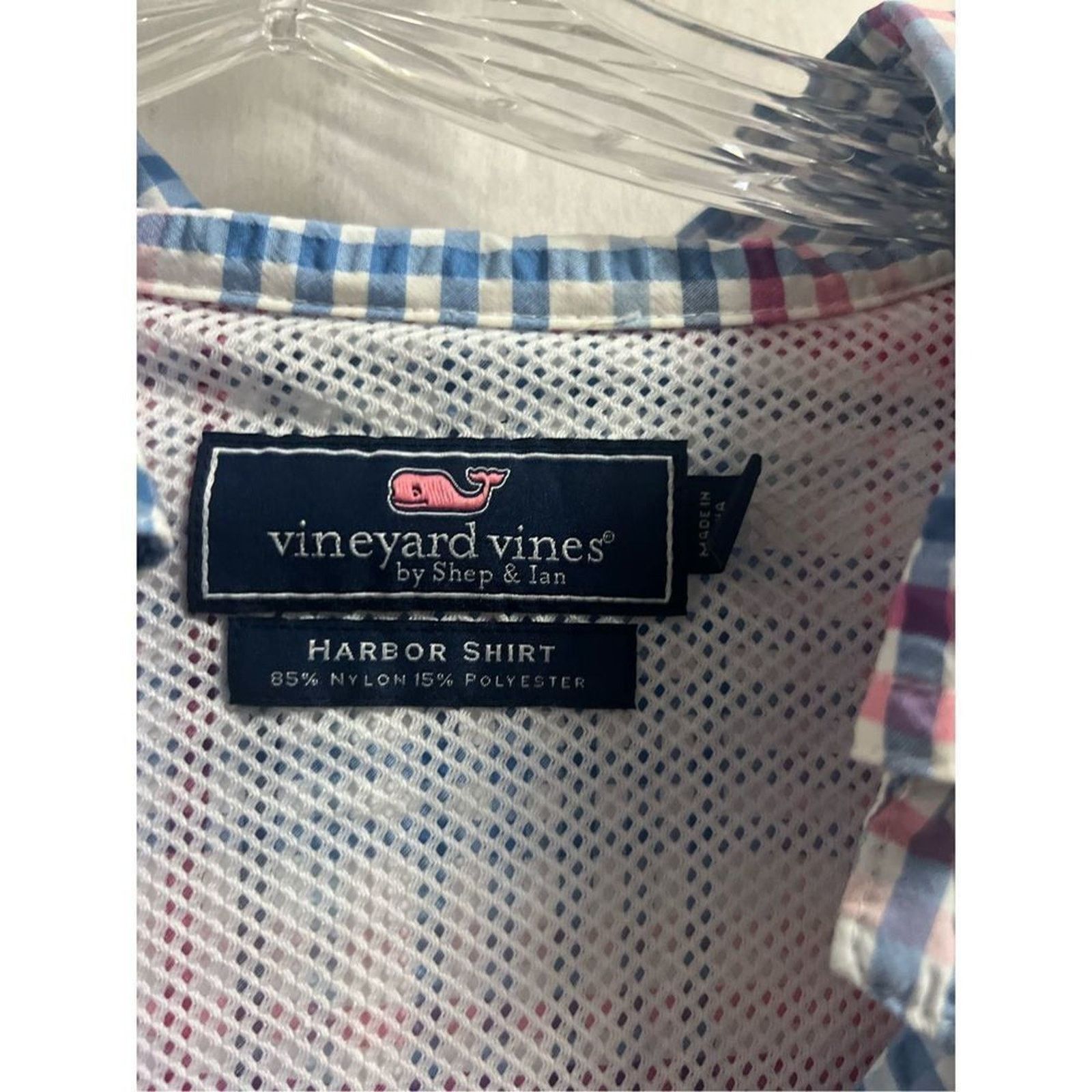 Vineyard Vines Vineyard Vines Men's Gingham Harbor Shirt SIZE M Size US M / EU 48-50 / 2 - 3 Thumbnail