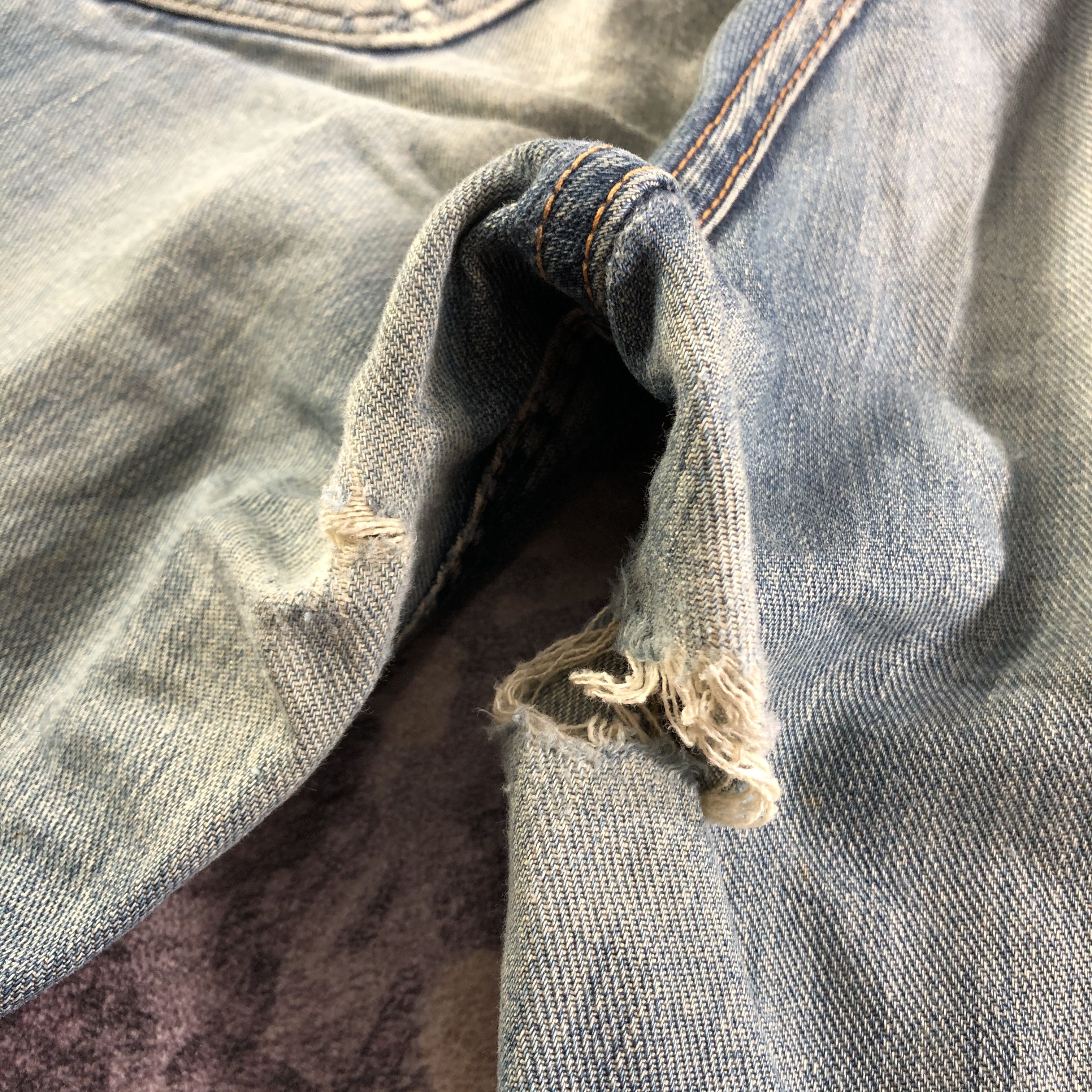 Lee Vintage Blue Wash Lee Selvedge Jeans-JM3581 Size US 33 - 8 Thumbnail