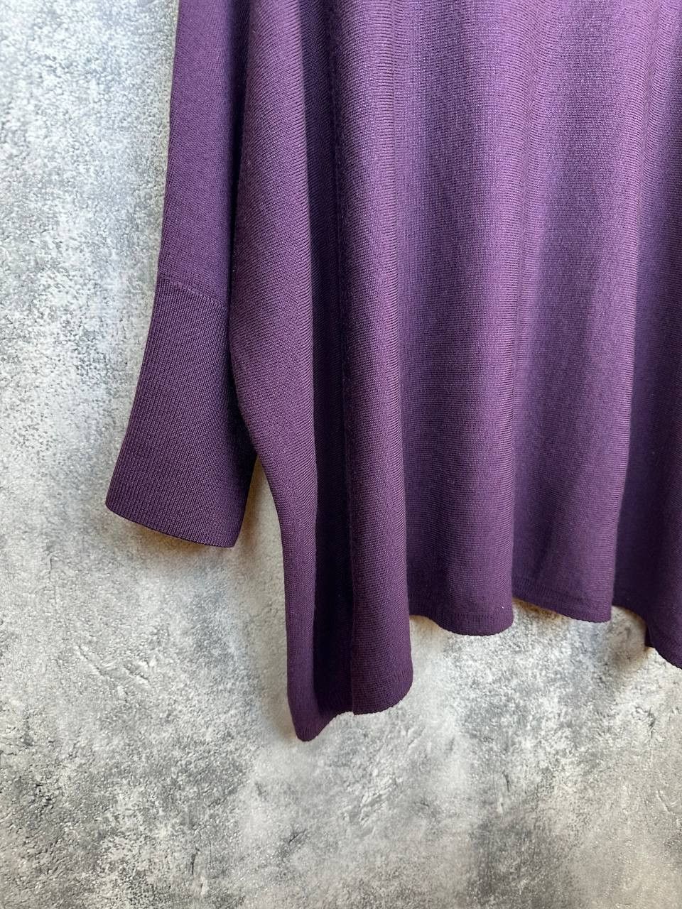 Other TOAST Oversized Superfine Wool Sweater Purple Boxy Batwing Size L / US 10 / IT 46 - 6 Thumbnail