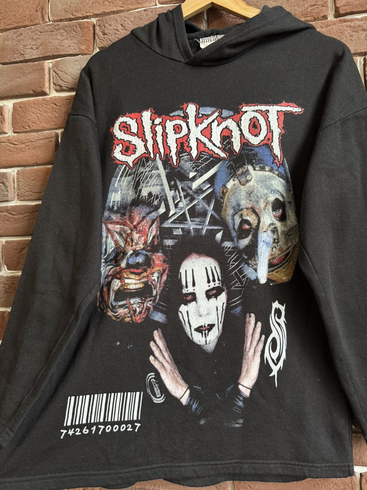 Band Tees Rare Vintage 00s Slipknot Numetal Band Tee Hoodie M Black Size US M / EU 48-50 / 2 - 3 Thumbnail