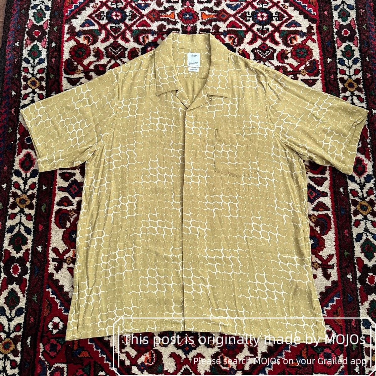 Visvim Sz 3 Visvim 20SS Free Edge Shirt Snake Pattern Shirt mojos10 ...