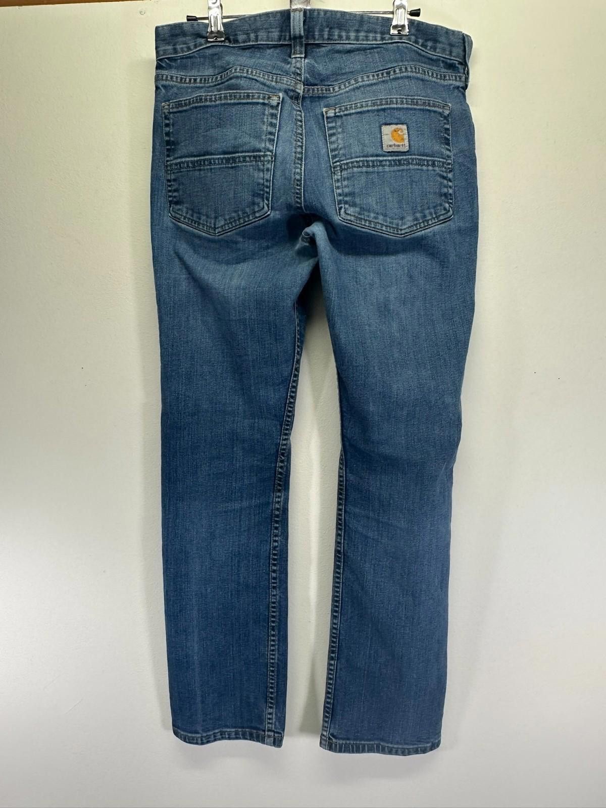 Carhartt Carhartt Men's 31/30 Blue Denim Jeans Size US 31 - 4 Thumbnail