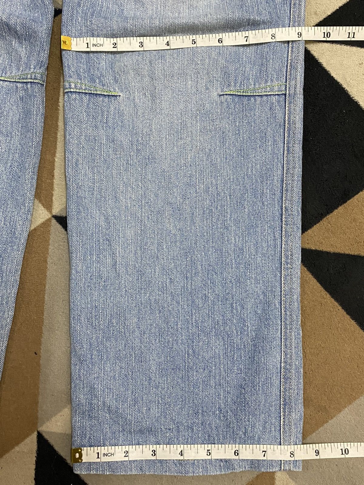 Japanese Brand Vintage Japanese Brands Faded Embroidered Distressed Jeans Size US 30 / EU 46 - 17 Thumbnail