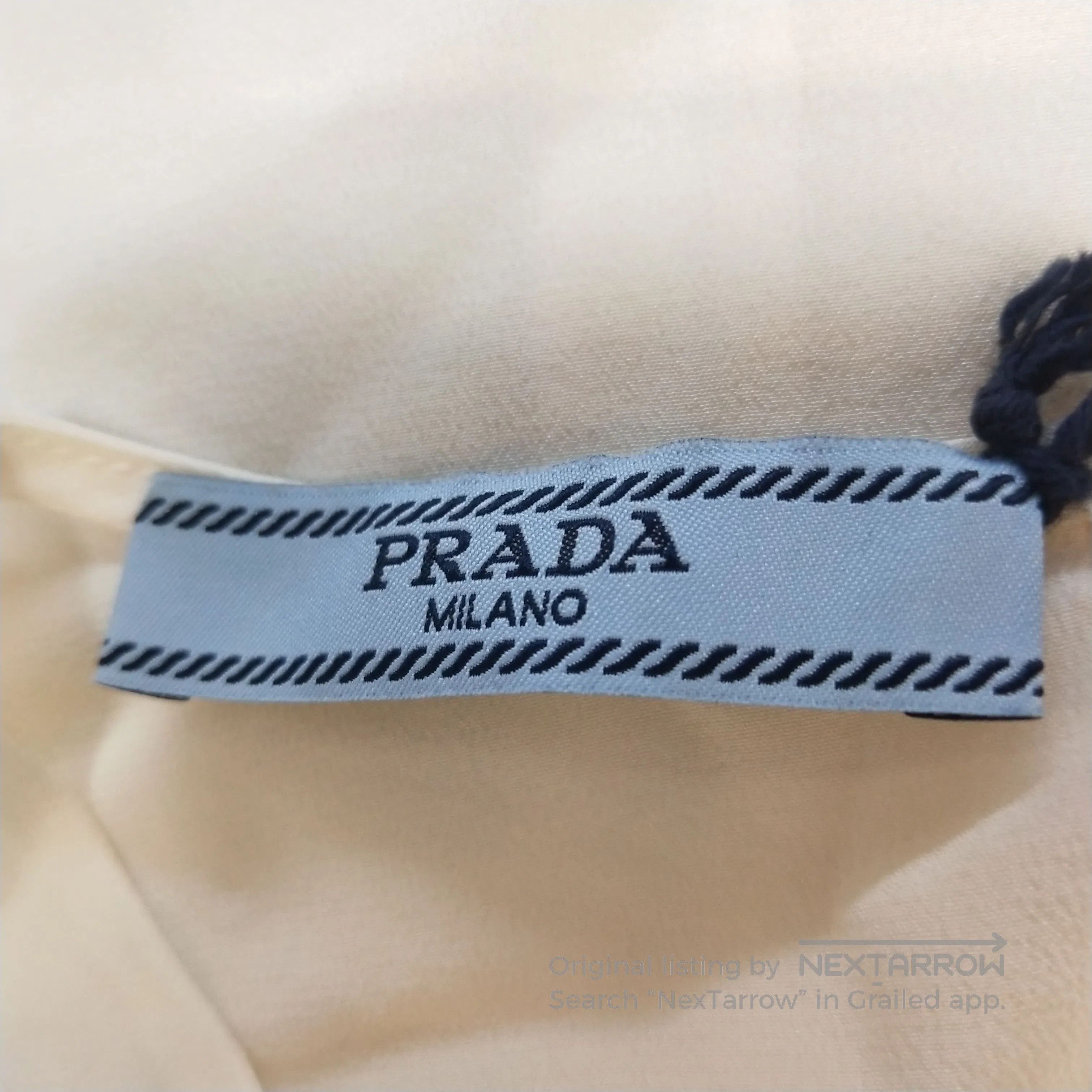 Prada Prada Solid Pleated Silk Top Size 38 . Size S / US 4 / IT 40 - 6 Thumbnail